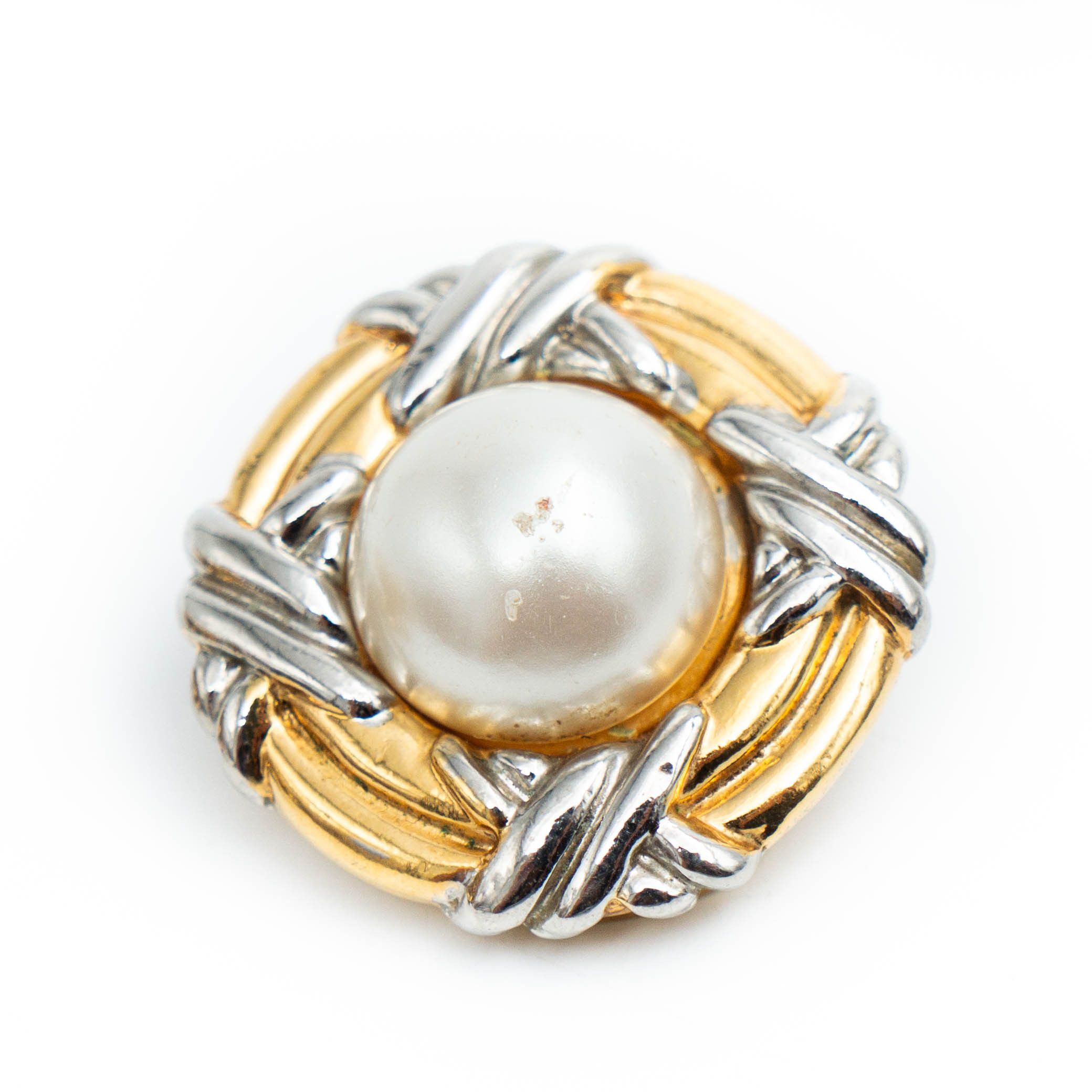 Givenchy × Vintage GIVENCHY Faux Pearl Clip On Earrings Vintage 80s 90s Size ONE SIZE - 5 Thumbnail