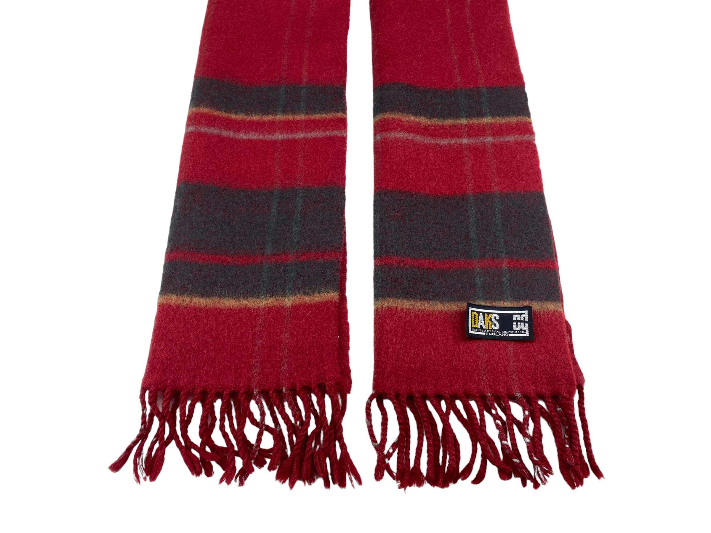 DAKS Daks Vintage Wool Scarf - Striped - Made in England 90s Size ONE SIZE - 7 Thumbnail