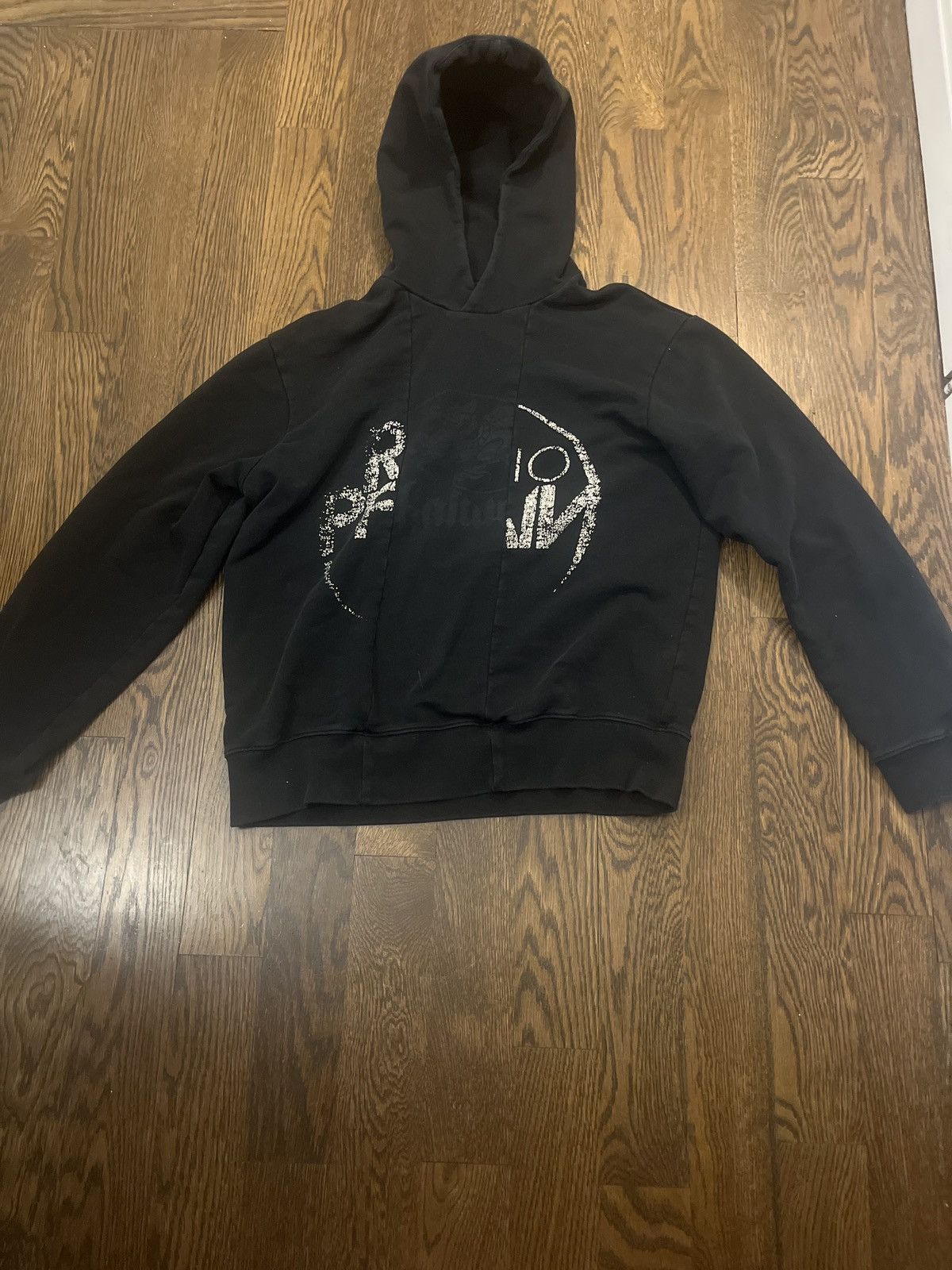 image of Maison Margiela Reconstructed Hoodie in Black, Men's (Size Medium)
