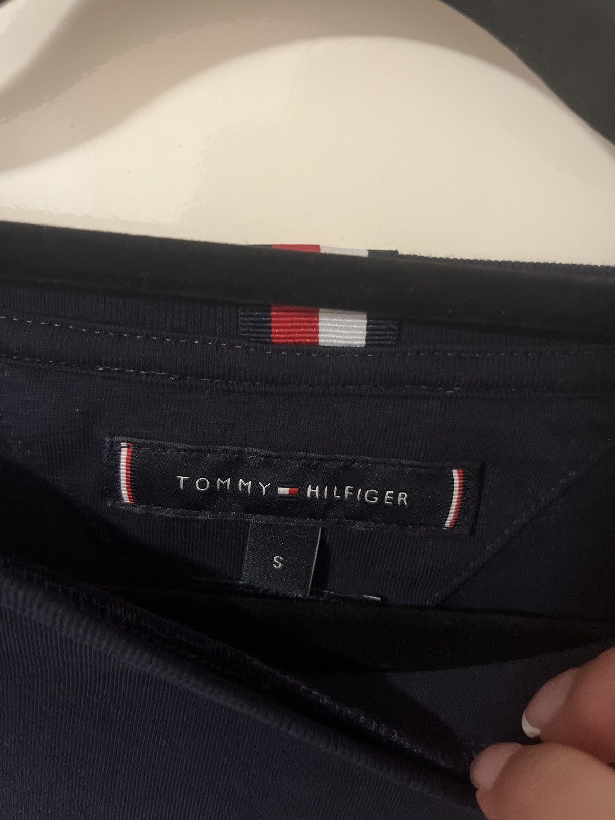 Tommy Hilfiger Navy Blue Tommy Hilfiger Tshirt Size S / US 4 / IT 40 - 3 Thumbnail