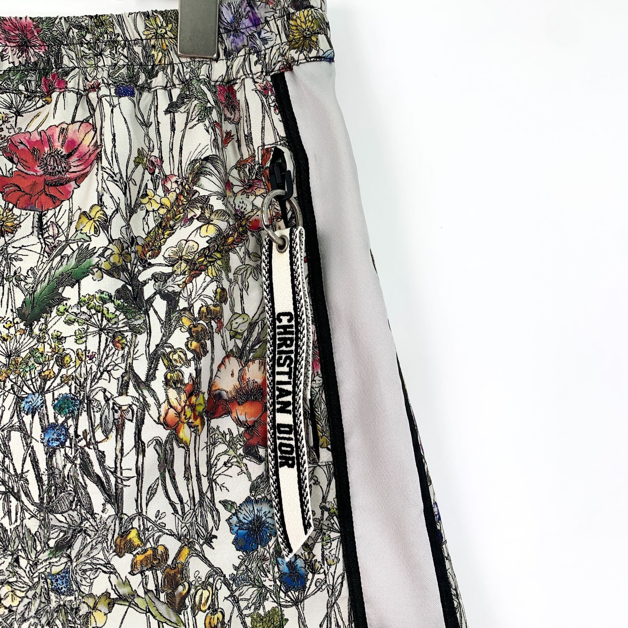 Dior Christian Dior Womens Floral Print Silk-Blend Shorts Size M Size 25" / US 0 / IT 36 - 7 Thumbnail