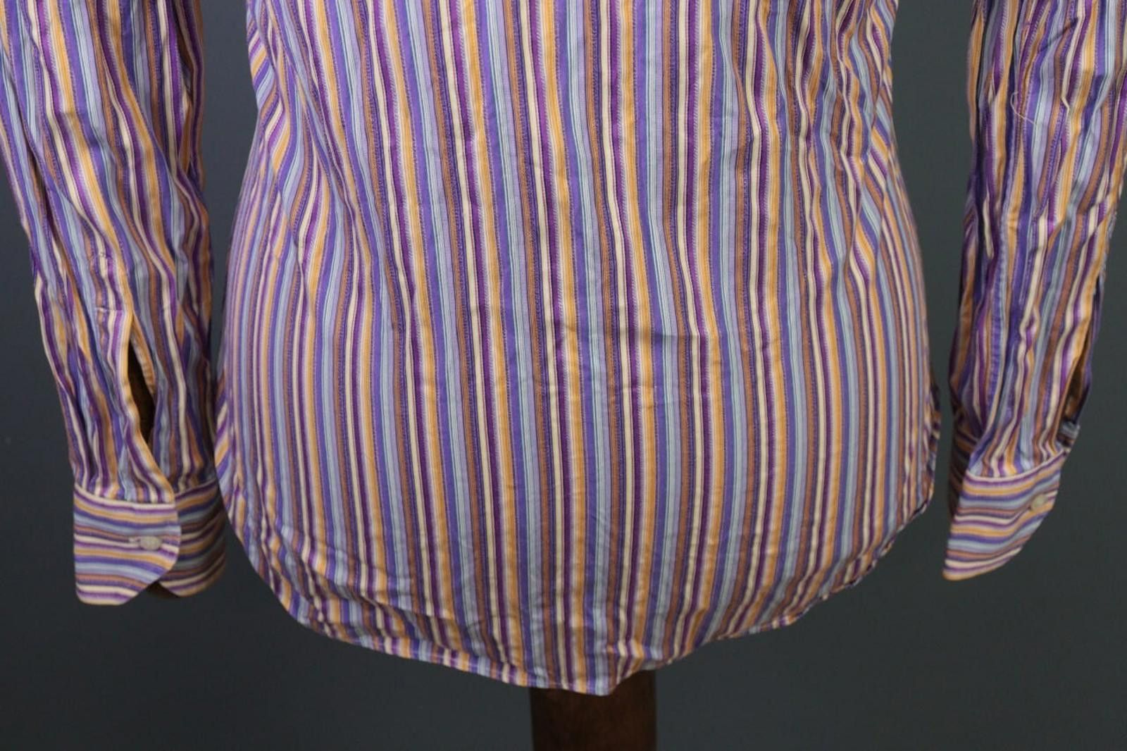 Etro Etro Multicolor Stripe Long Sleeve Button Down Shirt Size 39 Size US M / EU 48-50 / 2 - 9 Thumbnail
