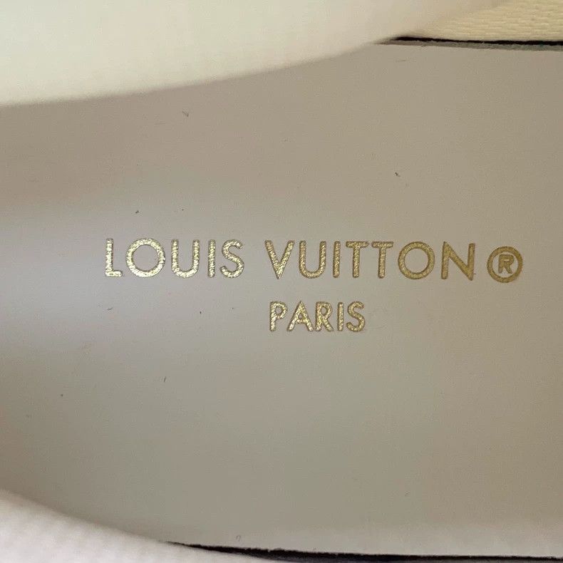Louis Vuitton Louis Vuitton White platform lace-up casual high-top sneak Size US 4.5 / IT 34.5 - 7 Thumbnail