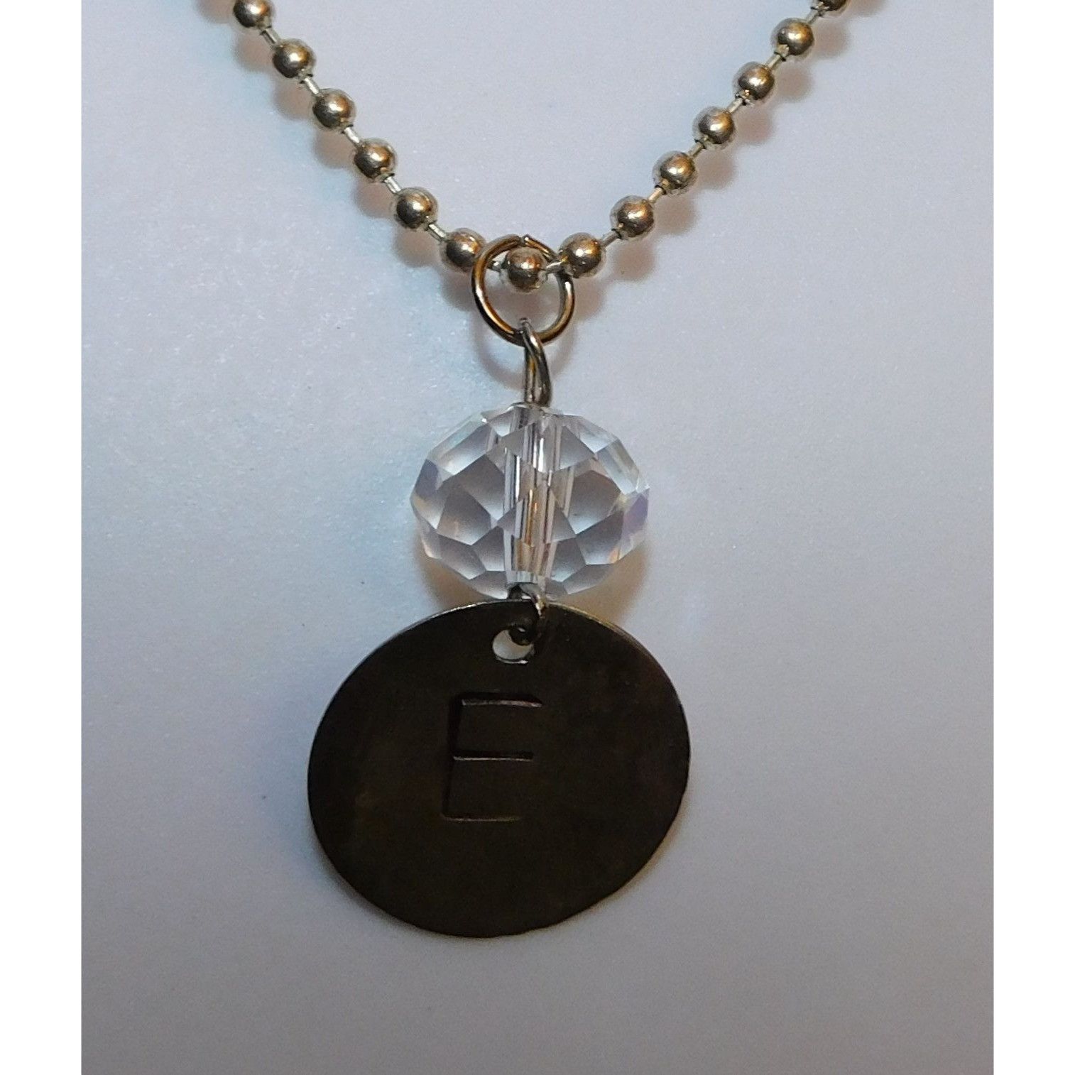 Other Sterling Silver E Necklace Size ONE SIZE - 2 Thumbnail