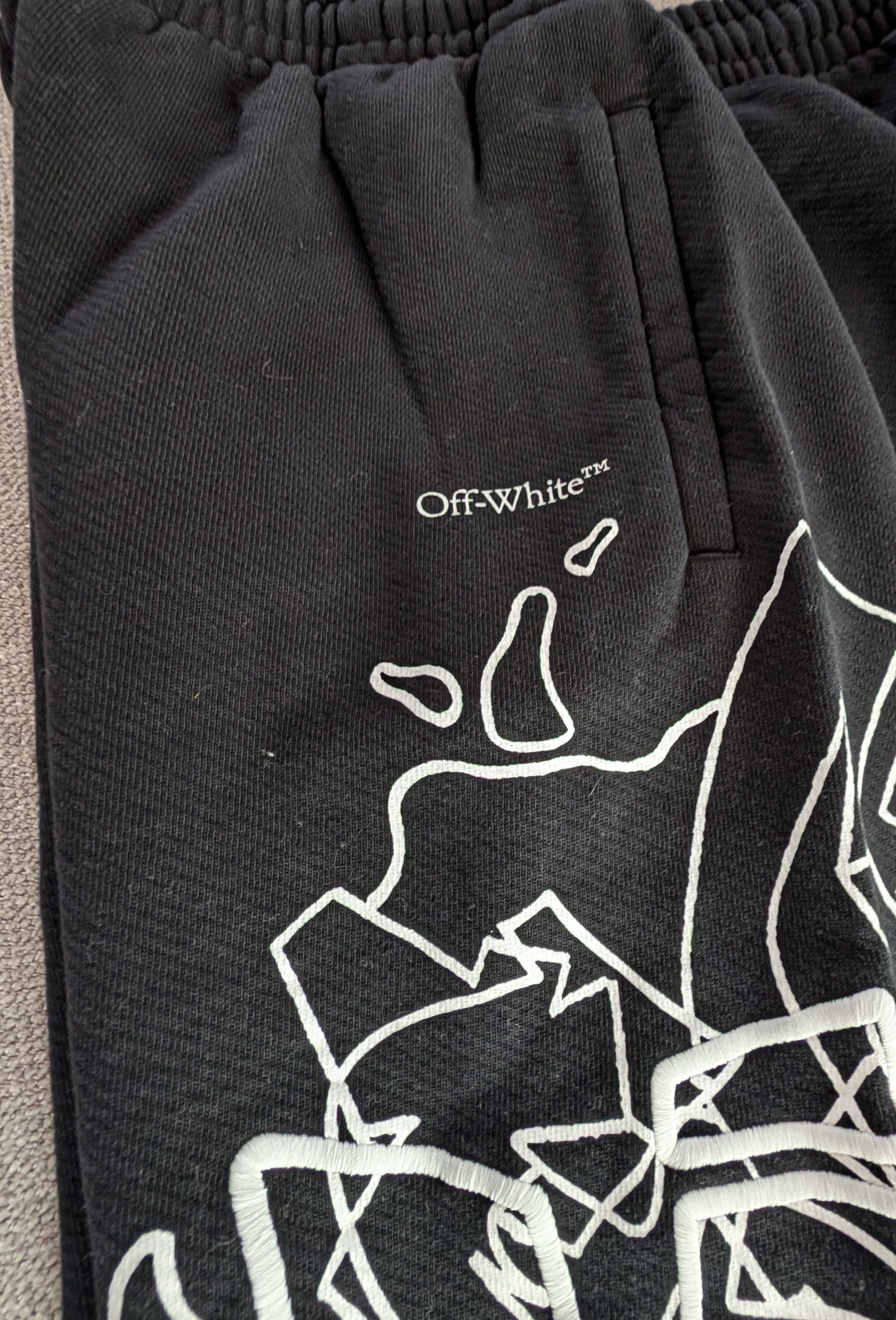 Off-White × Virgil Abloh Off-White Layered Graffiti pant Size US 33 - 4 Thumbnail