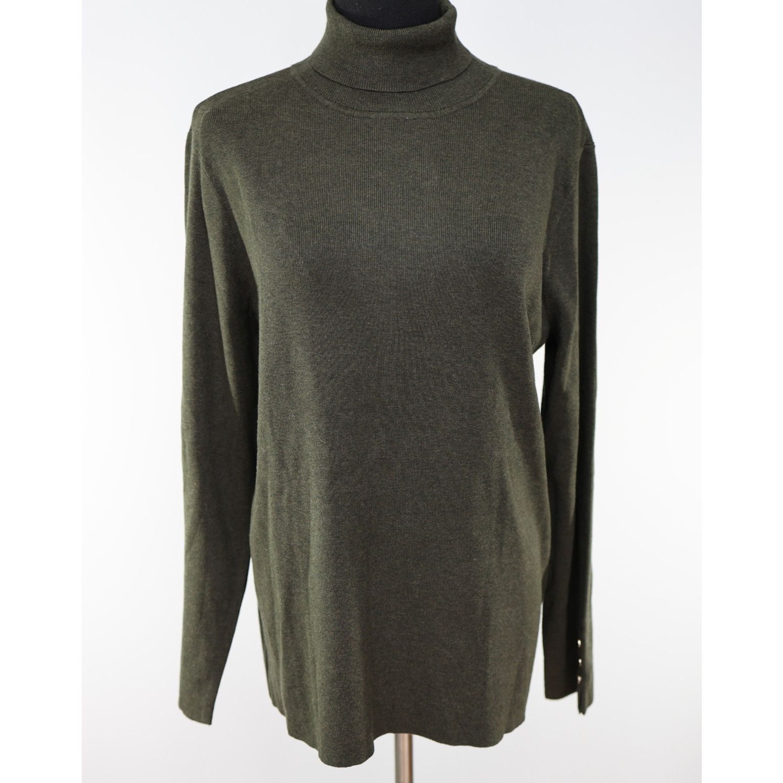 Chicos NWT CHICO'S Ecovero Long Sleeve Turtleneck Sweater Sz L $69 Size L / US 10 / IT 46 - 2 Thumbnail