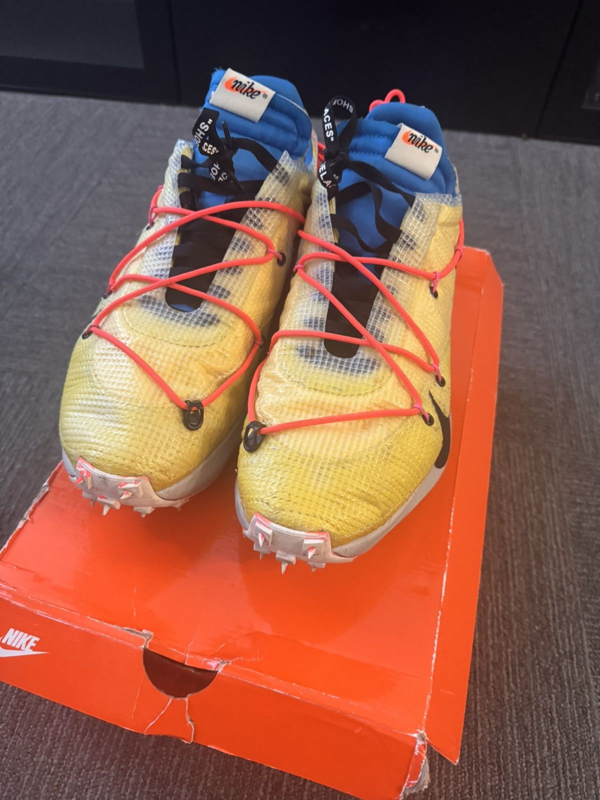 Nike × Off-White Nike Vapor Street Off-White Tour Yellow Size US 15 / EU 48 - 3 Thumbnail