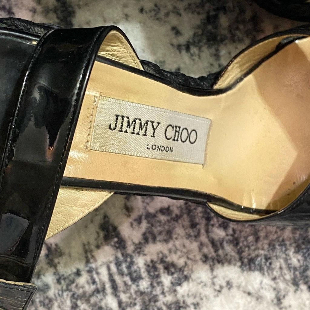 Jimmy Choo Jimmy Choo Patent Espadrille Sandals Size EU 37 WUS 6.5 Size US 6.5 / IT 36.5 - 5 Thumbnail