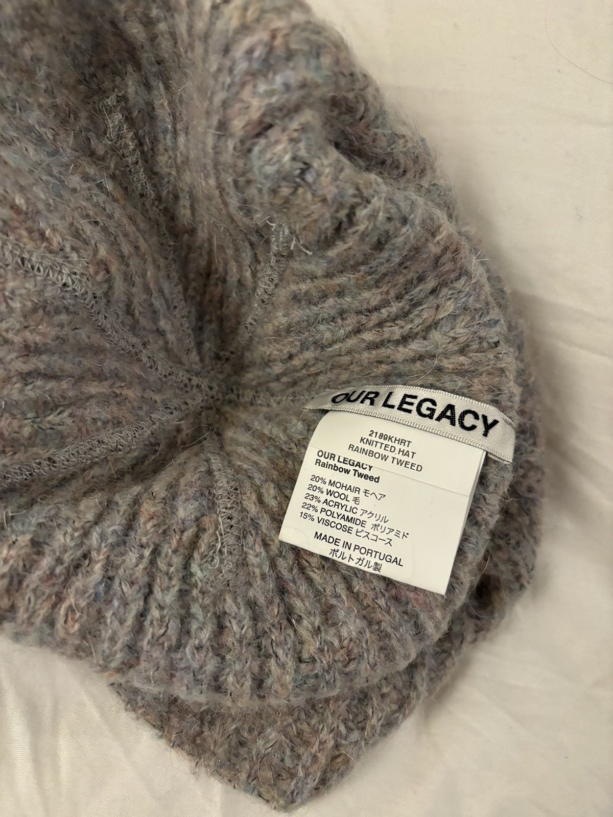 Our Legacy Knitted Hat Rainbow Tweed Size ONE SIZE - 5 Thumbnail