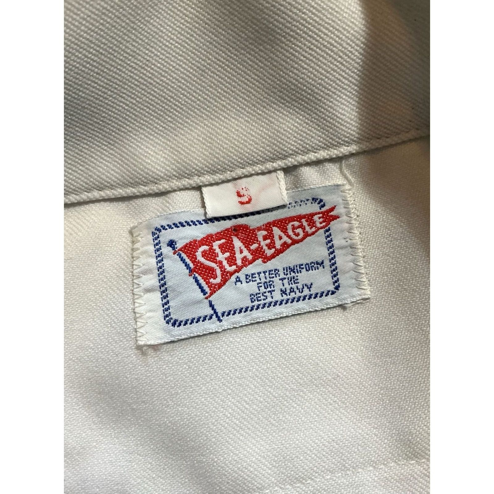 Vintage VINTAGE Sea Eagle USN White S/S Button Front Shirt Sz S 1960s Mens Size US S / EU 44-46 / 1 - 5 Thumbnail