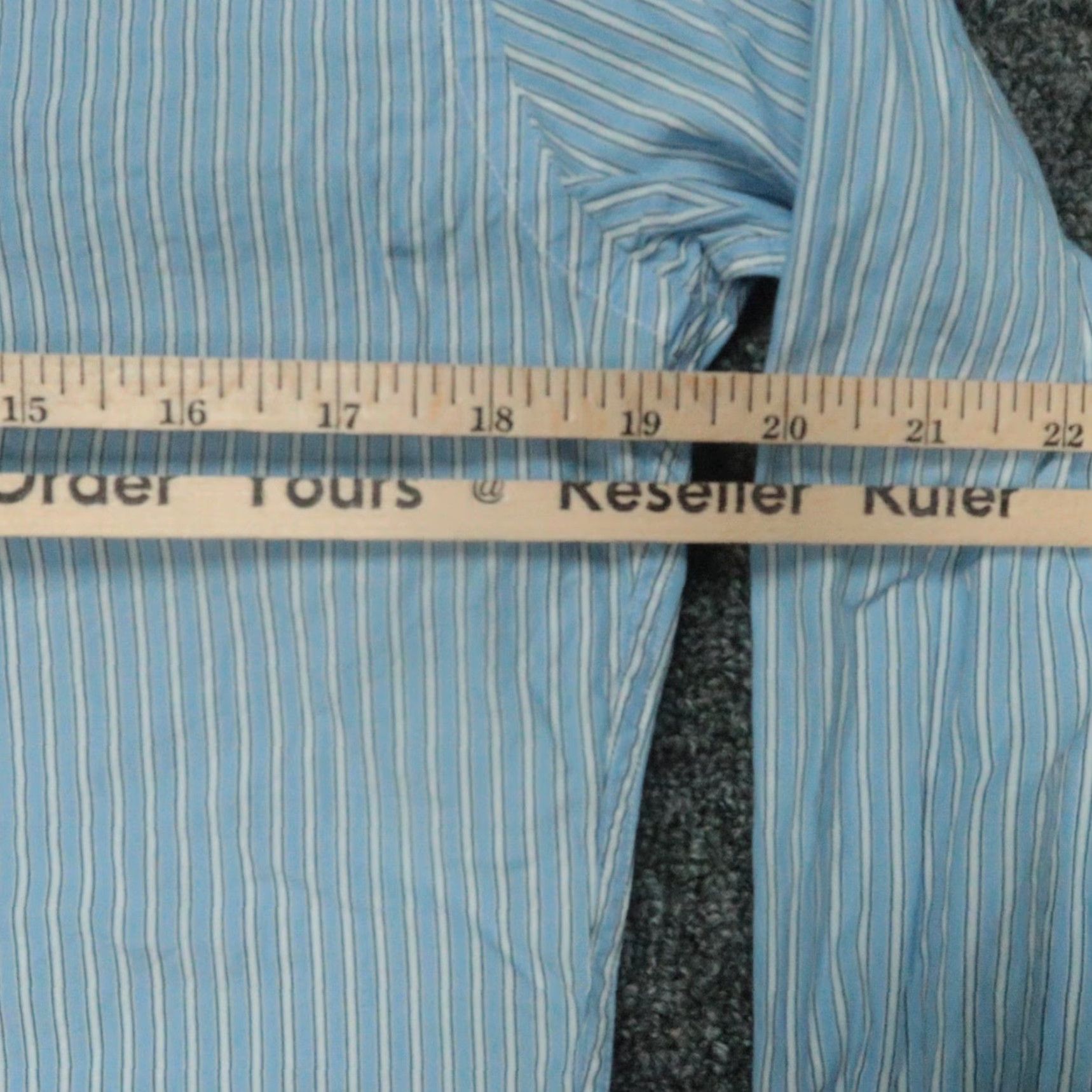 Ralph Lauren Ralph Lauren Black Label Shirt Men Small 15 Blue Striped Tailored Fit Shirt Mens Dress Shirt Size US S / EU 44-46 / 1 - 5 Thumbnail