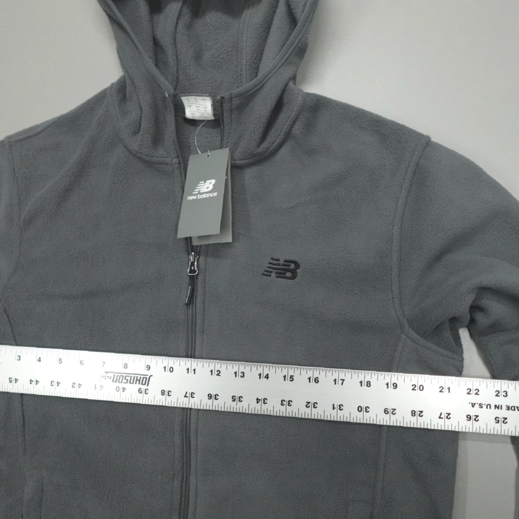 New Balance New Balance Hoodie Full Zip Jacket Men S Fleece Hooded Grey Relaxed Zip Jacket Size US S / EU 44-46 / 1 - 6 Thumbnail