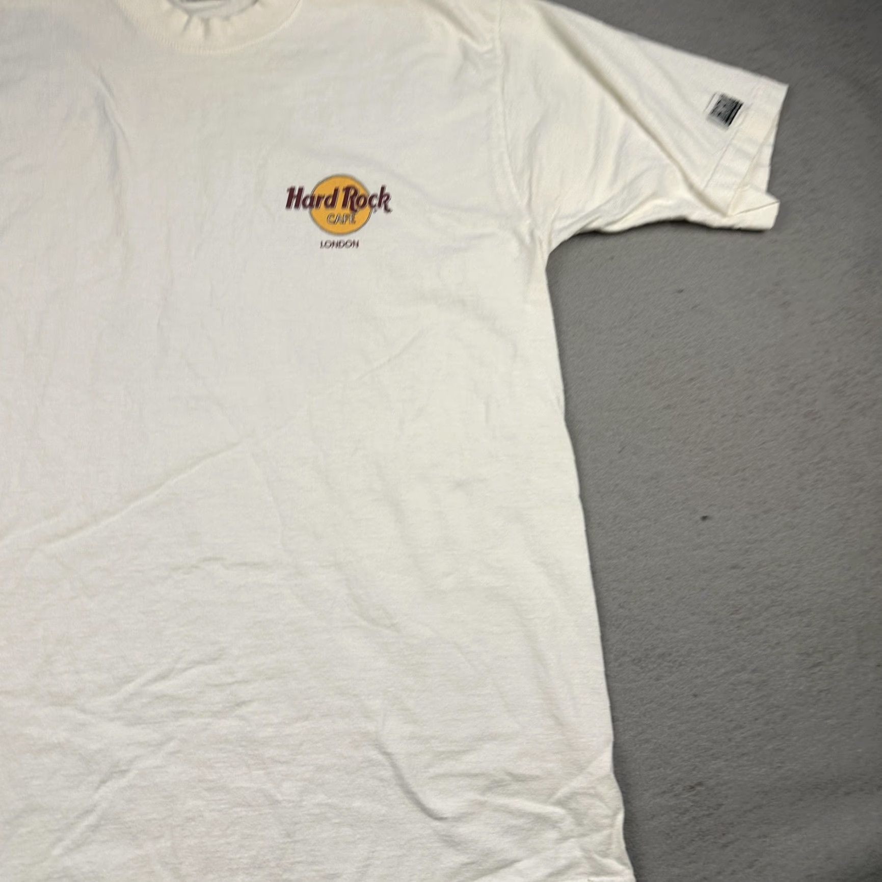 Hard Rock Cafe VINTAGE Hard Rock Cafe Shirt Mens L White London The Original Graphic 90s Rock Music Travel Logo City Crew Neck Short Sleeve Graphic Print Mens Size US L / EU 52-54 / 3 - 6 Thumbnail