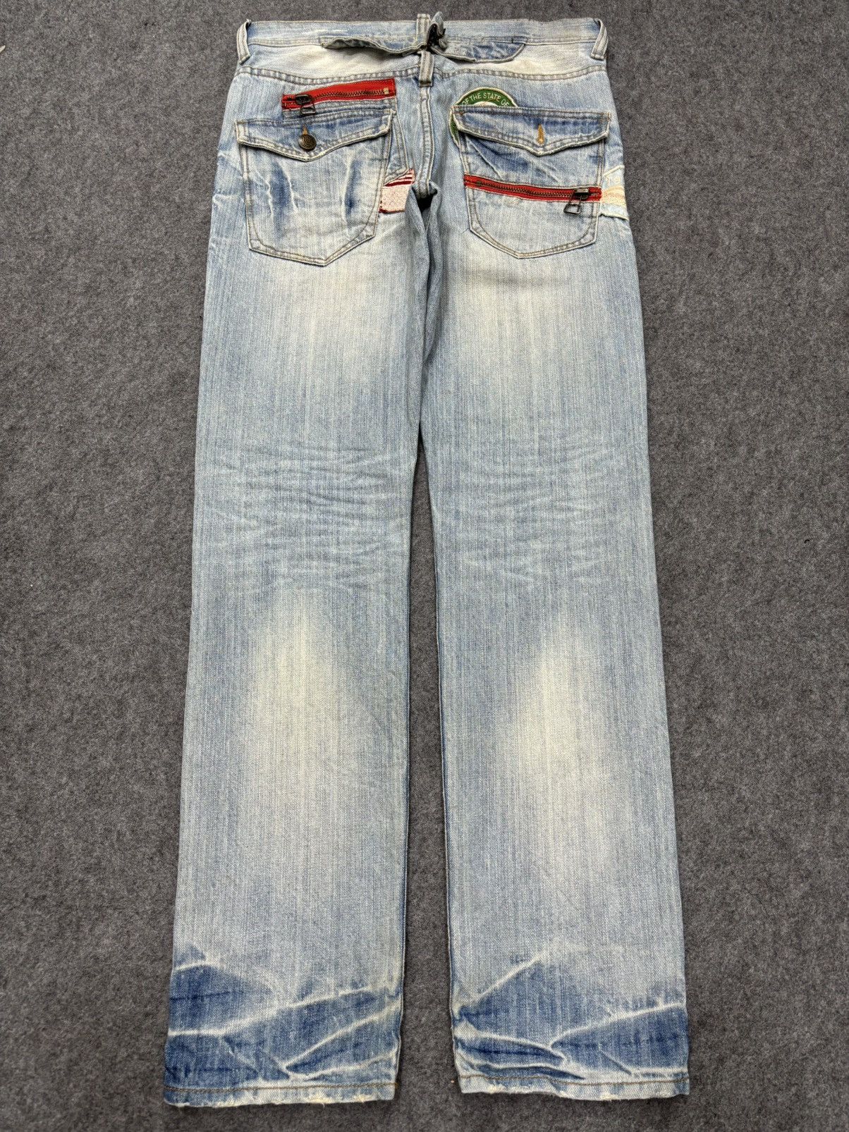 Japanese Brand 💥Insane Style Patches X Shots Distressed MPocket Denim F663 Size US 32 / EU 48 - 25 Thumbnail