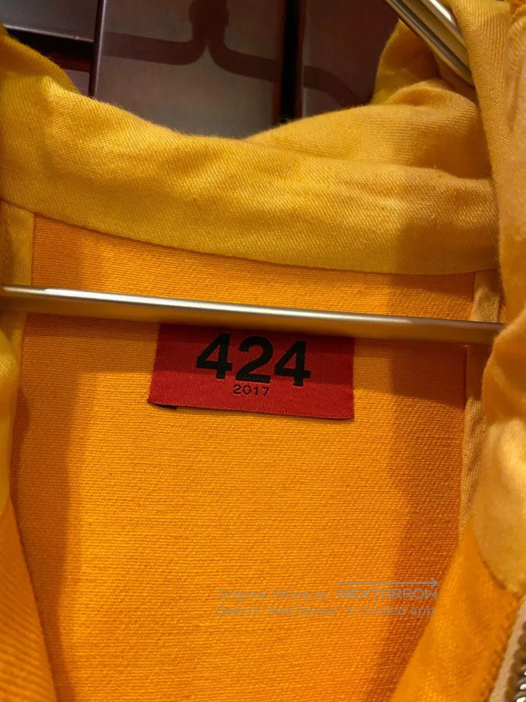 424 424 Men's Orange Long Coat. Size US S / EU 44-46 / 1 - 4 Thumbnail
