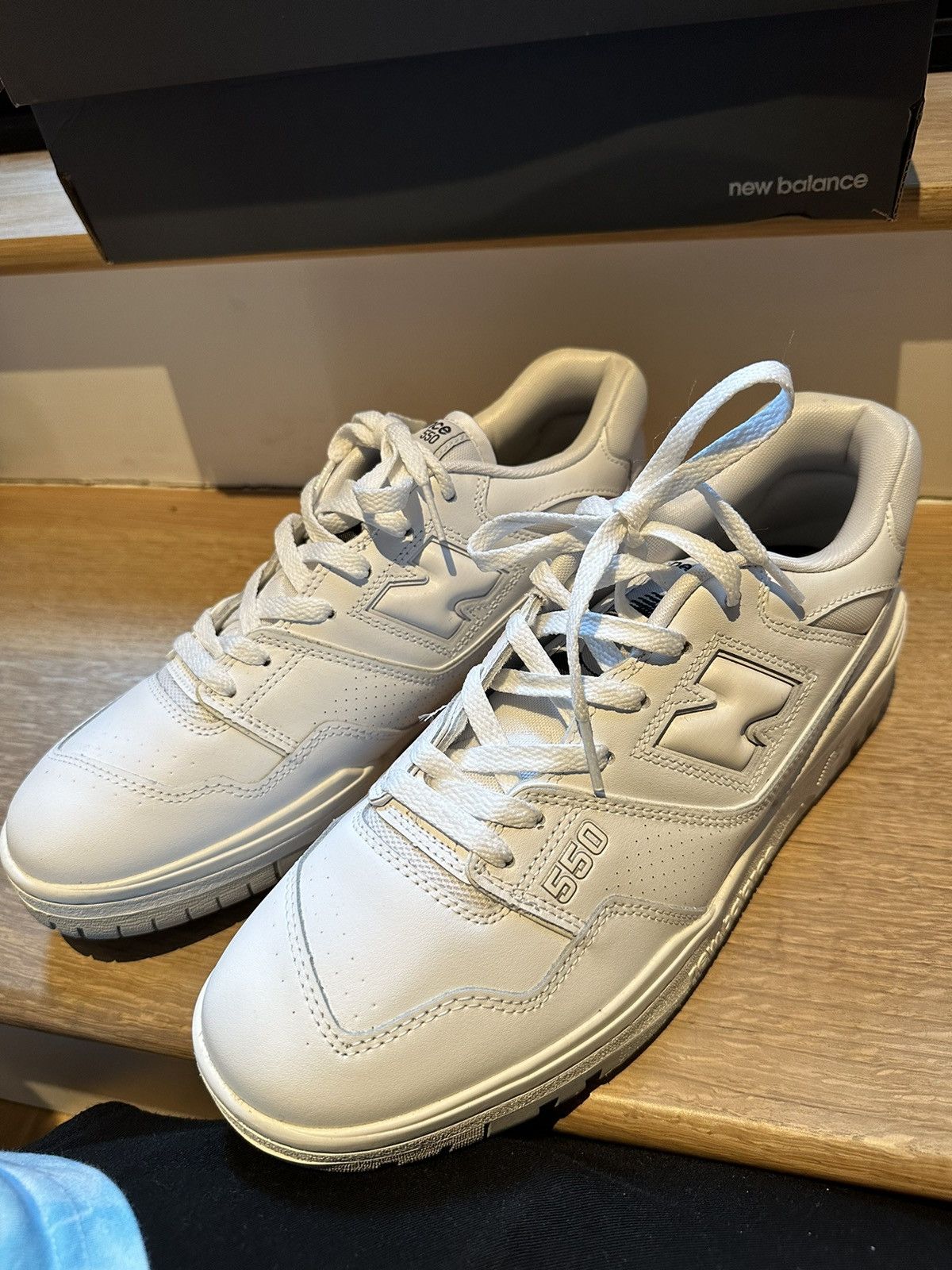 new balance 550 white grey