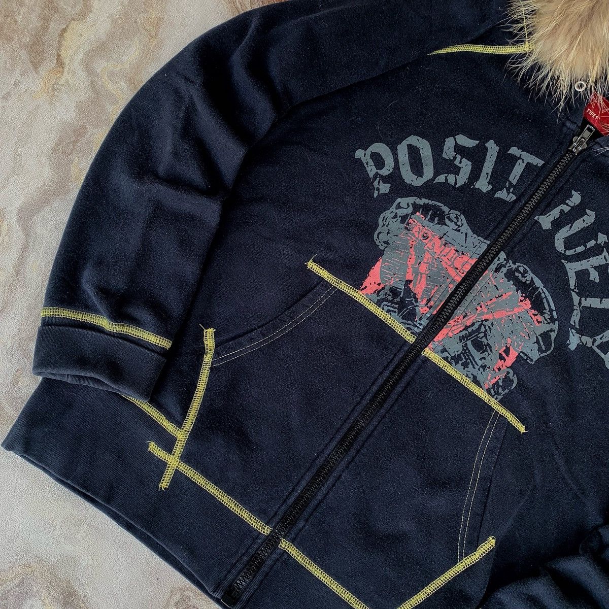 Levi's Vintage Clothing Vtg Levi's Fur Zipper Hoodie Punk Lgb Grunge Vkeii Style Size US L / EU 52-54 / 3 - 2 Thumbnail