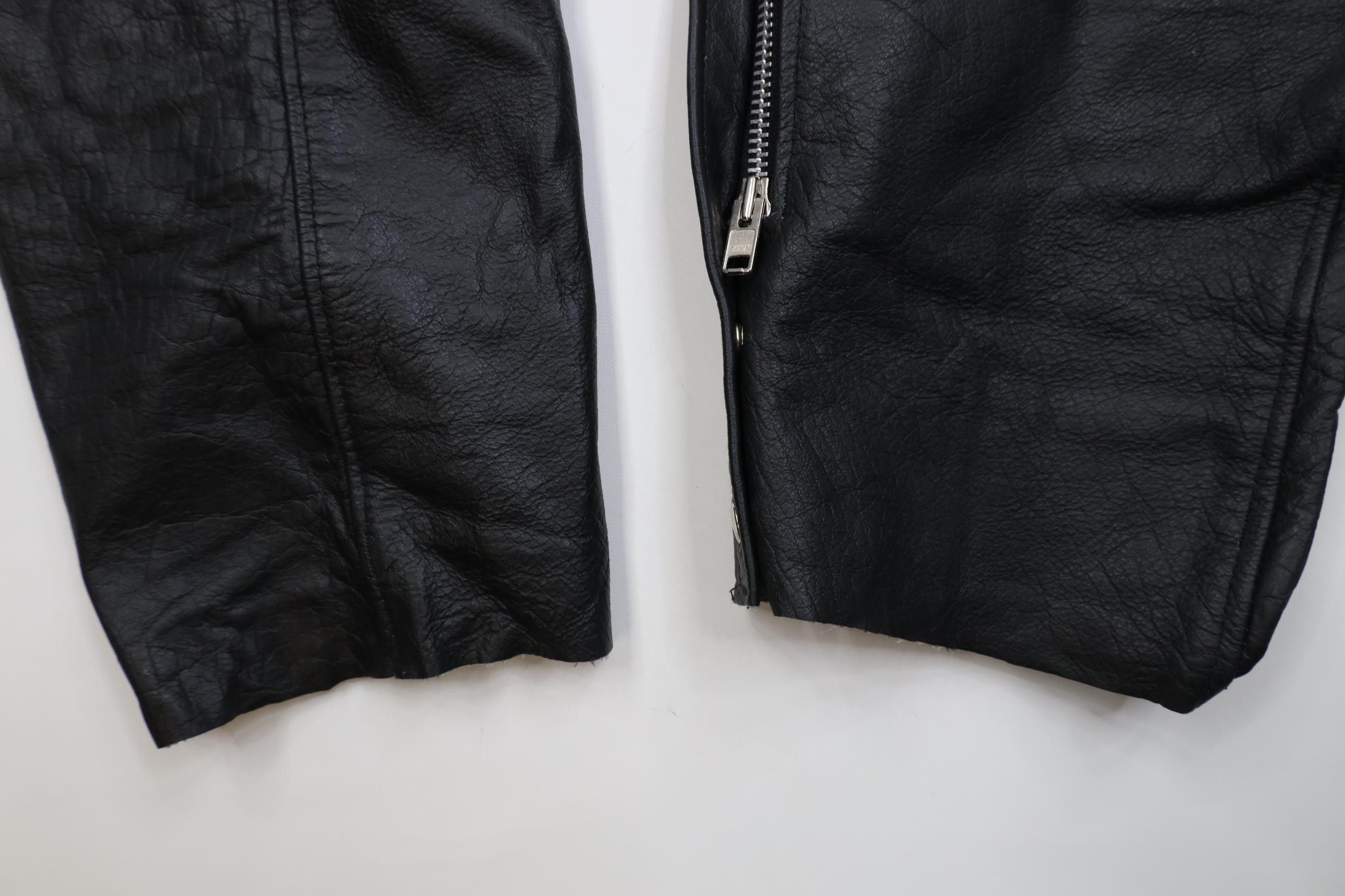 Vintage Vintage 90s Streetwear Leather Motorcycle Riding Chaps Pants Size US 44 / EU 60 - 5 Thumbnail