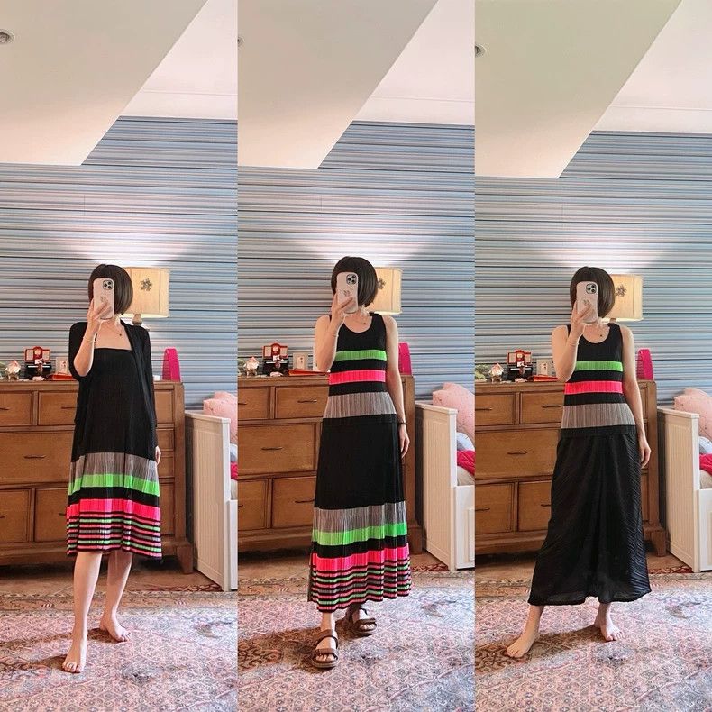 Issey Miyake Issey Miyake Striped pleated vest Size L / US 10 / IT 46 - 9 Thumbnail