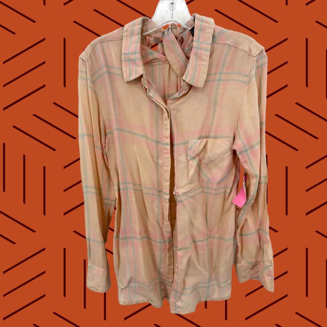 Vintage Hatley Tan Size Small Button Down Hatley Tan Small Regular Hatley Tan Button Down Shirt) Size S / US 4 / IT 40 - 1 Thumbnail