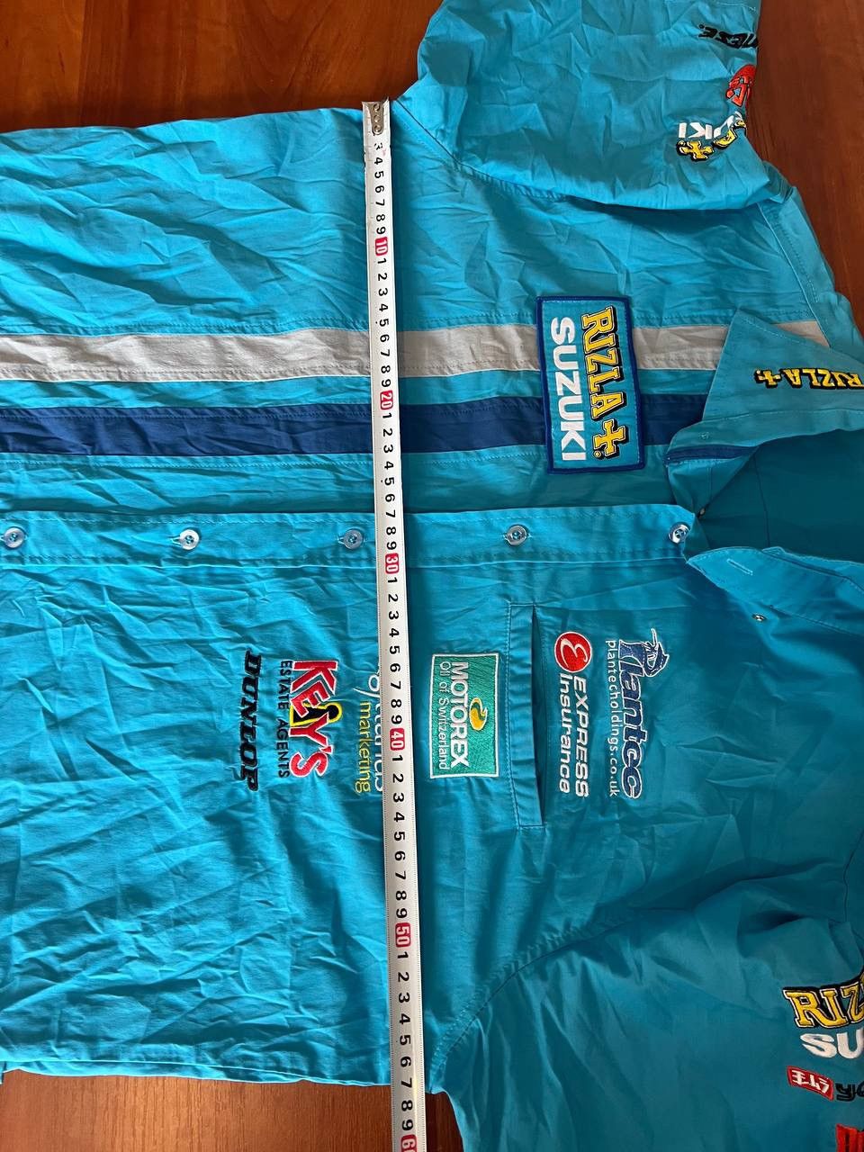 ICON Motorsports SUZUKI RIZLA+ RARE COTTON MOTO RACING BUTTON JERSEY SHIRT XL Size US XL / EU 56 / 4 - 15 Thumbnail
