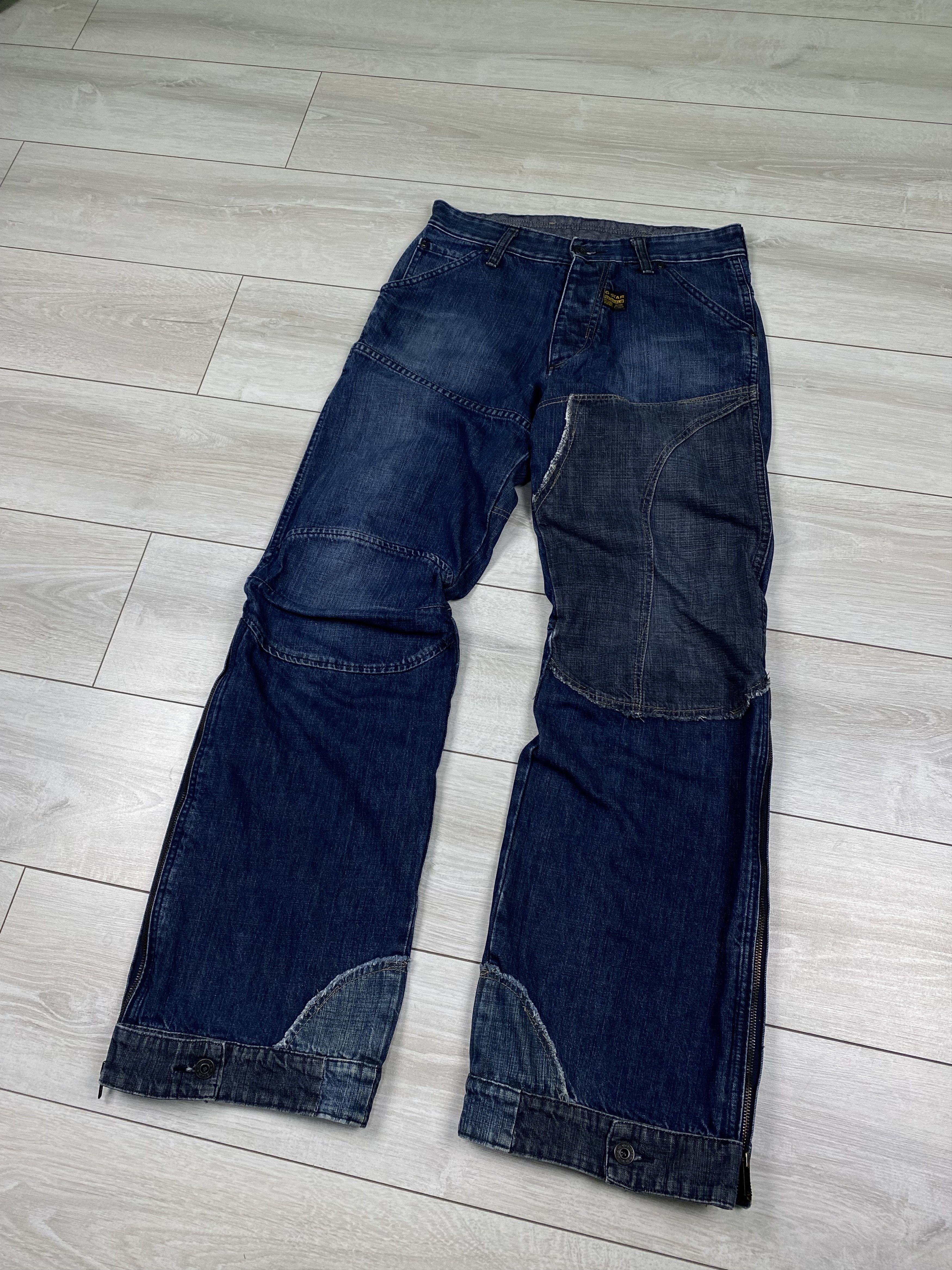 G-Star G Star RAW Cargo Baggy zip Flare Avant Garde elwood Pants Size US 31 - 2 Thumbnail