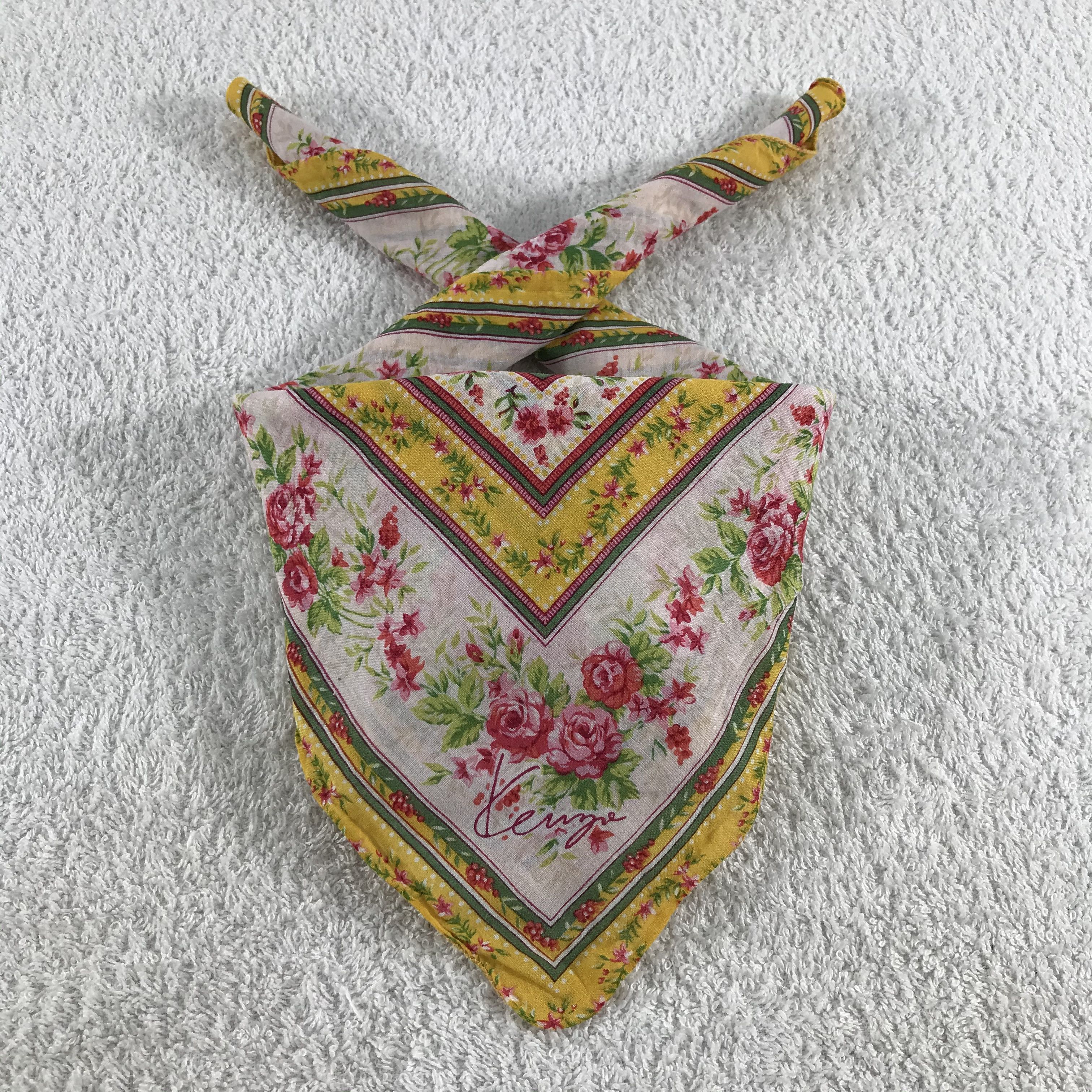 Kenzo × Vintage Kenzo Bandana / Handkerchief / Neckerchief - S303 Size ONE SIZE - 3 Thumbnail