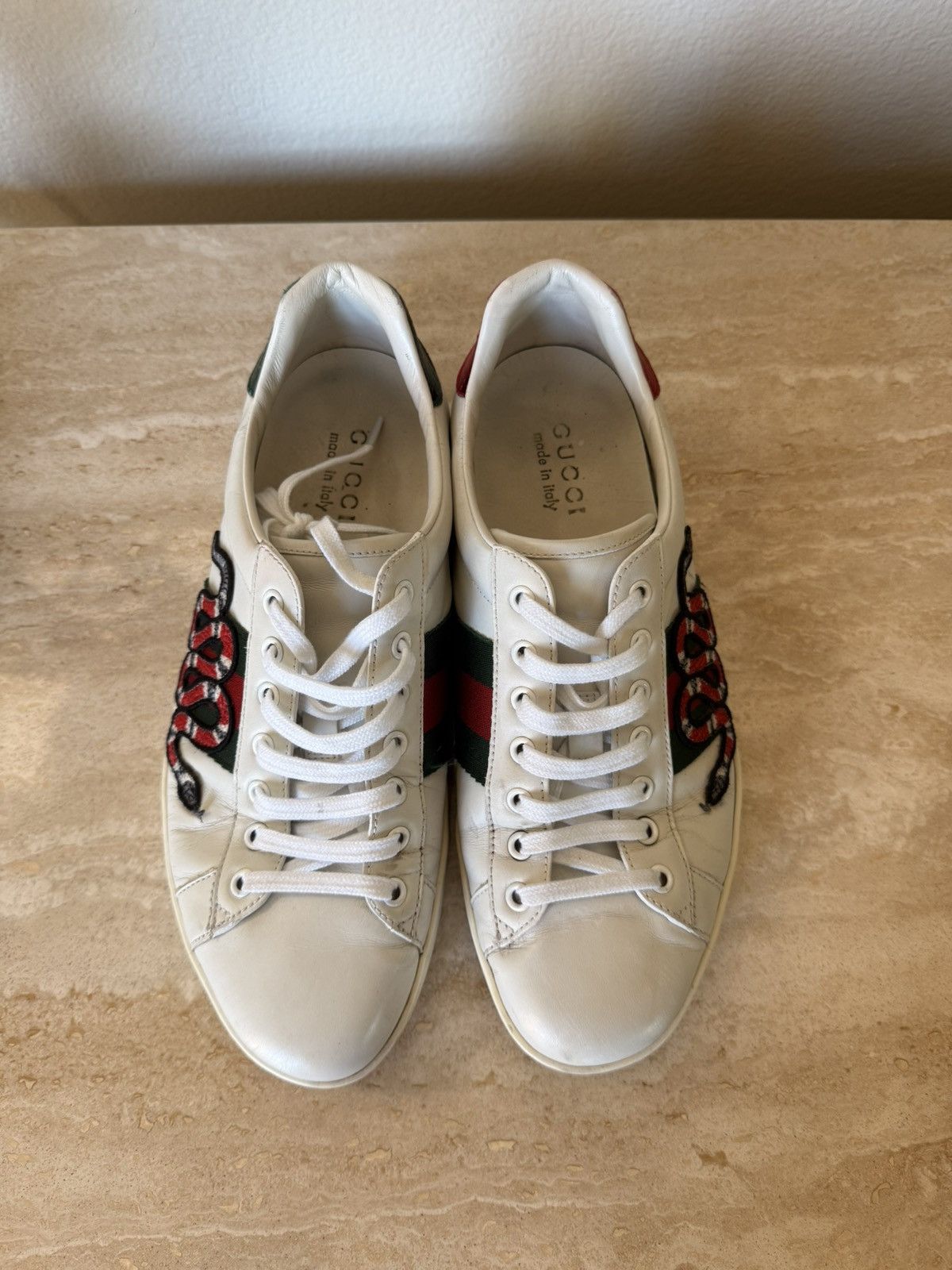 Gucci Gucci Ace Embroidered Sneakers Size US 8.5 / EU 41-42 - 1 Thumbnail