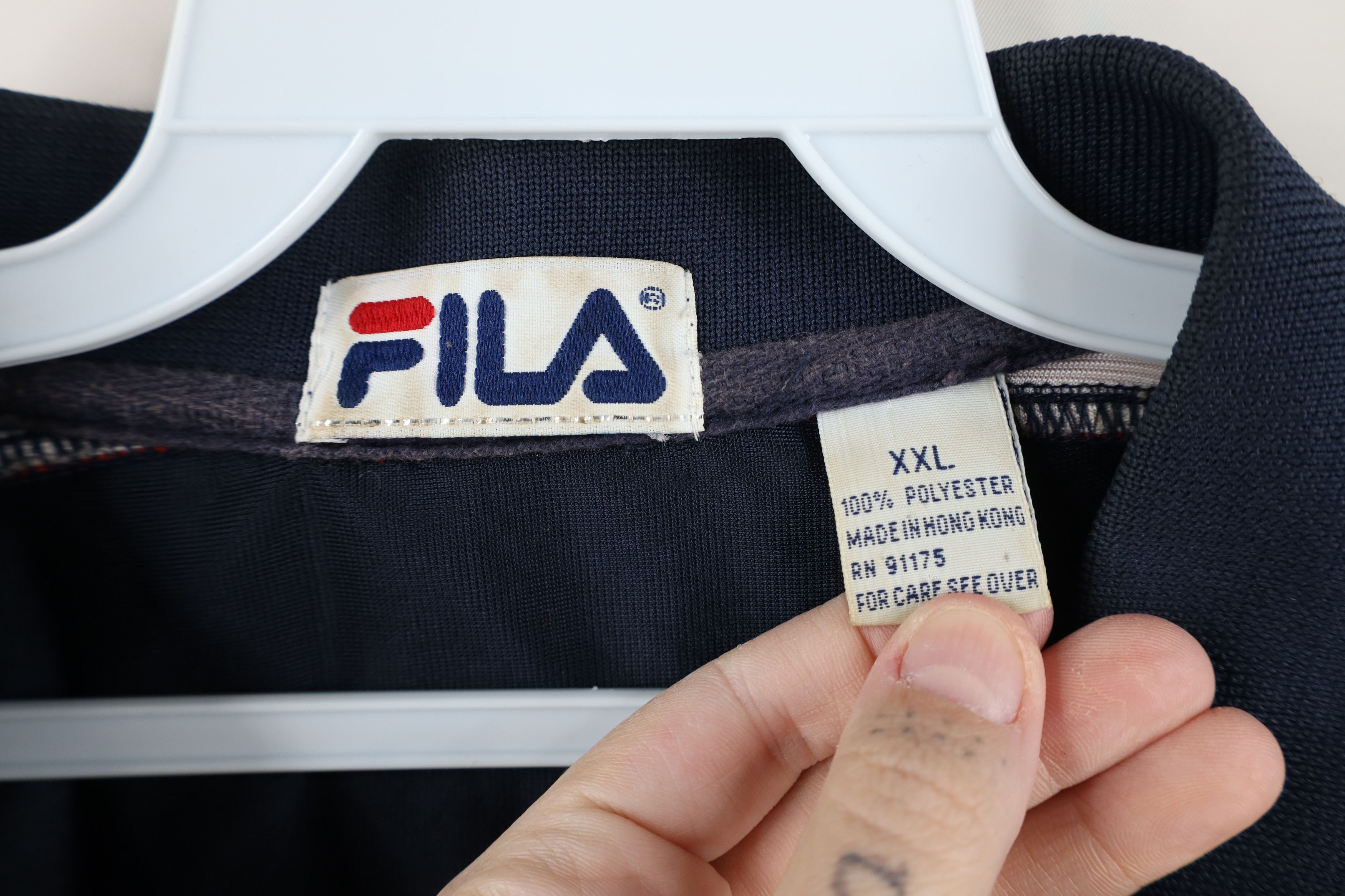 Fila Vintage 90s Fila Spell Half Zip Collared Tennis Polo Blue Size US XXL / EU 58 / 5 - 10 Thumbnail