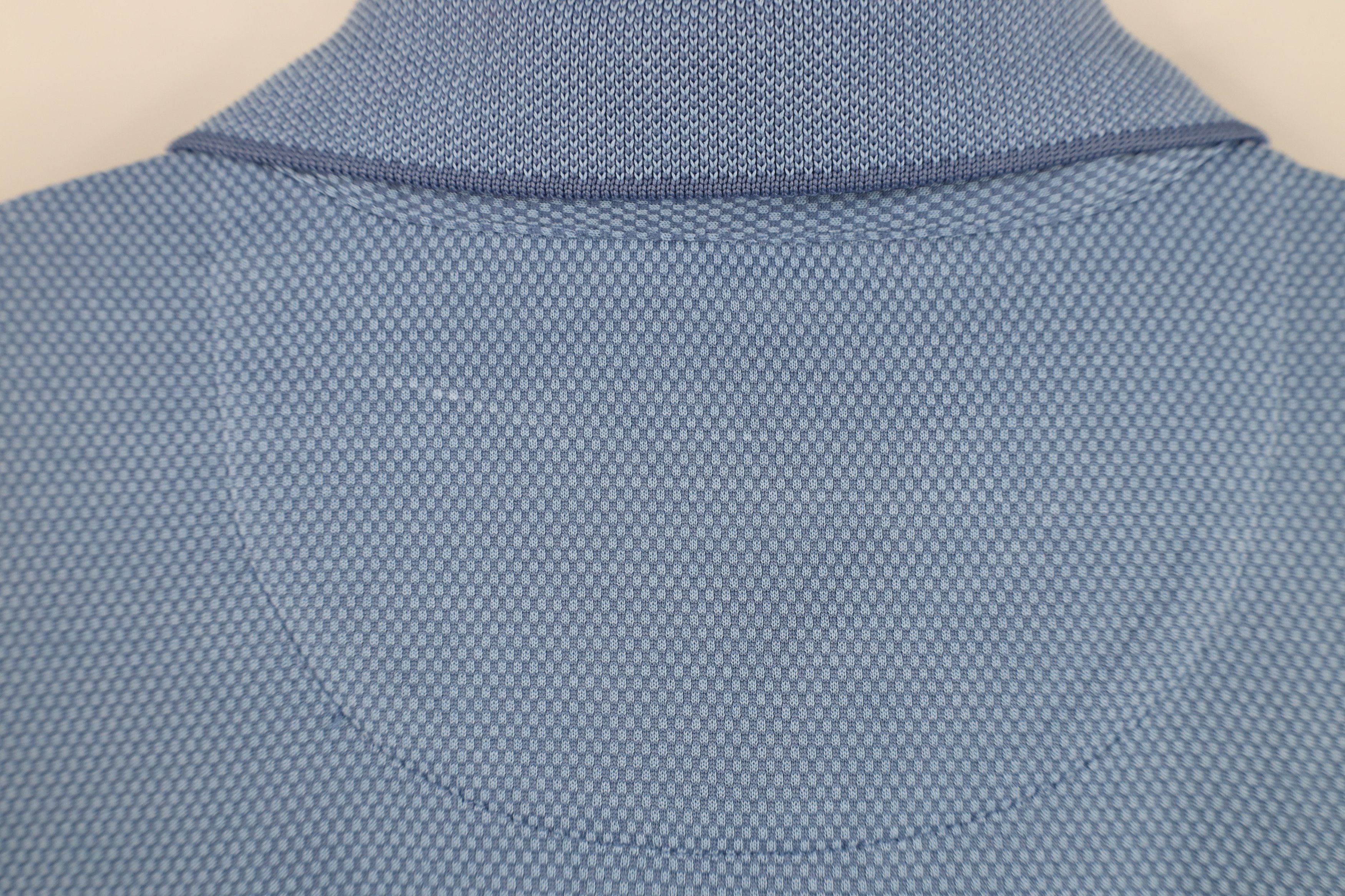 Tommy Bahama Vintage Tommy Bahama Waffle Knit Golf Polo Shirt Blue Size US L / EU 52-54 / 3 - 11 Thumbnail