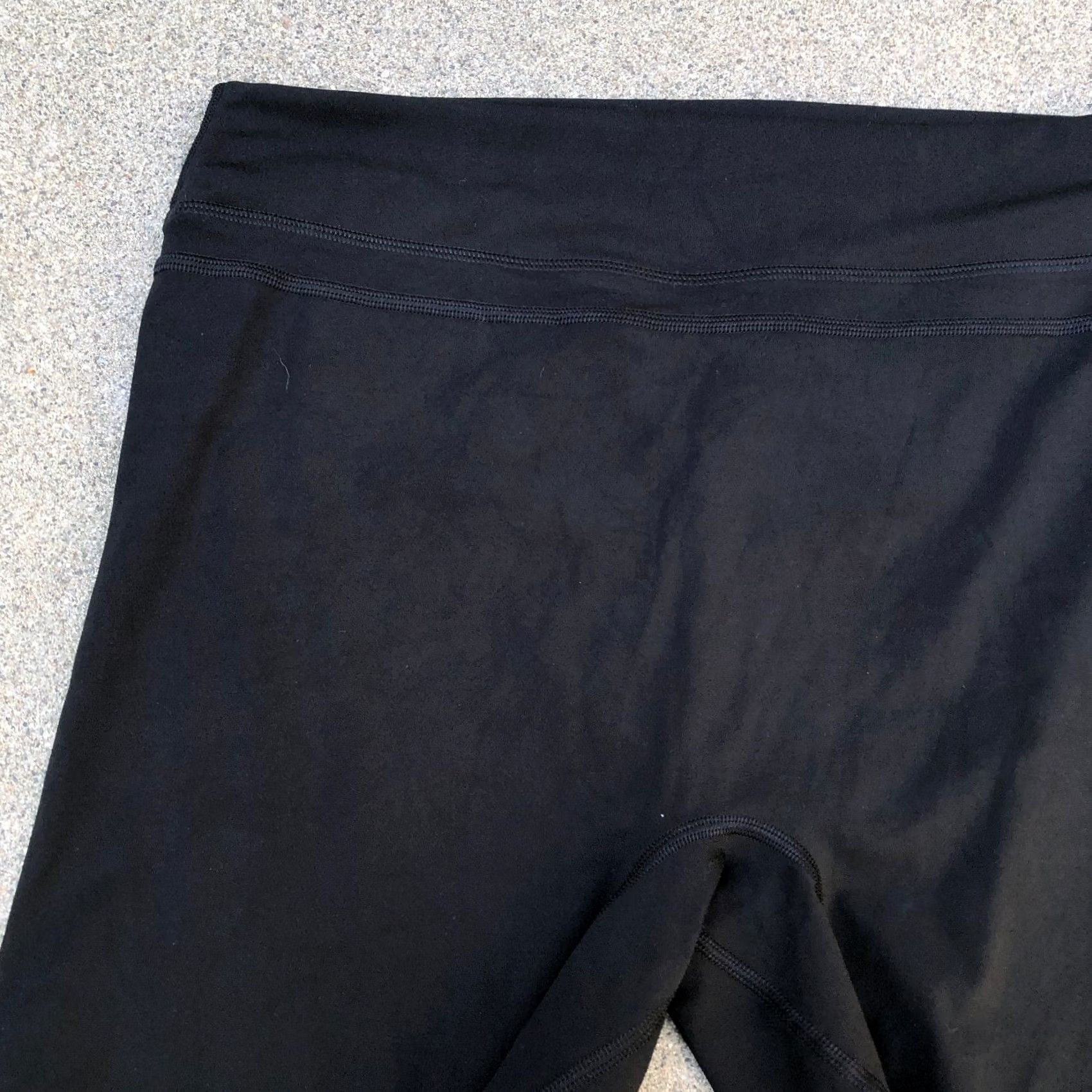 Vintage TOM TIGER Yoga Compression Biker Shorts Womens XL Black Nylon Blend Activewear Size 40" / US 18 - 6 Thumbnail