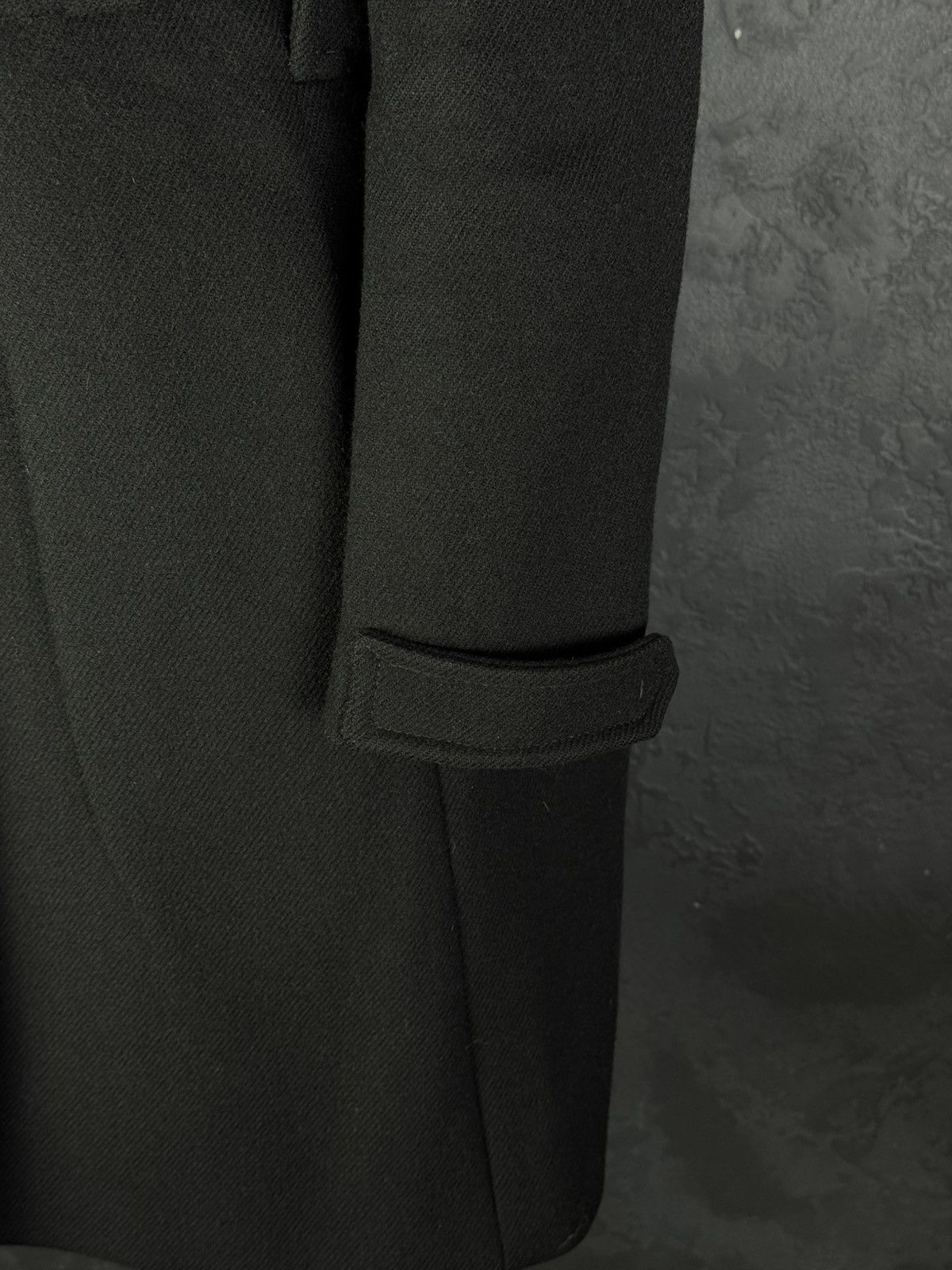 Prada 2000s Prada Women’s Black Buckled Wool Long Duffle Coat Size S / US 4 / IT 40 - 10 Thumbnail