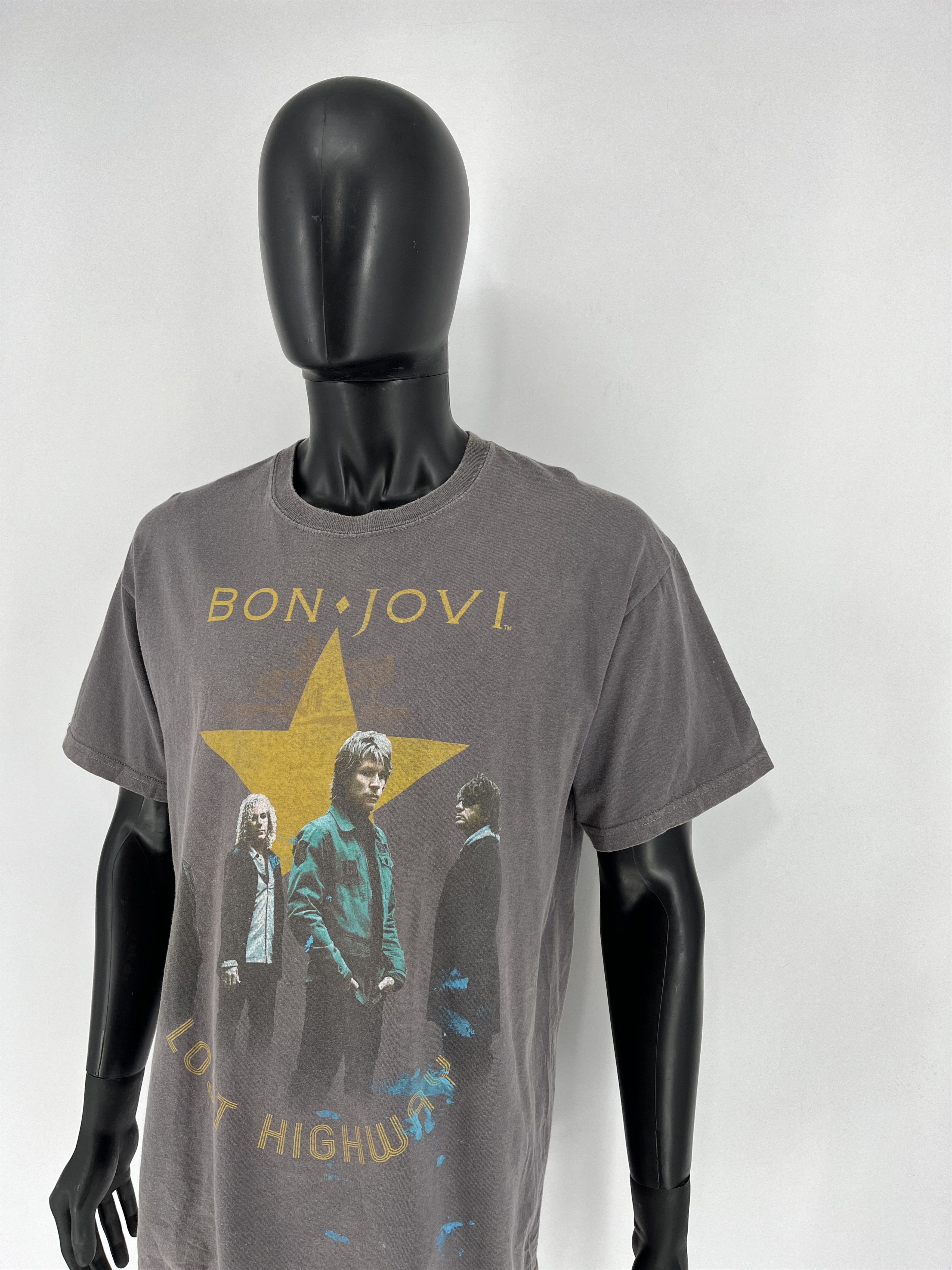 Band Tees × Vintage BON JOVI Lost Highway 2008 Tour Band T-Shirt Double-sided Size US L / EU 52-54 / 3 - 4 Thumbnail