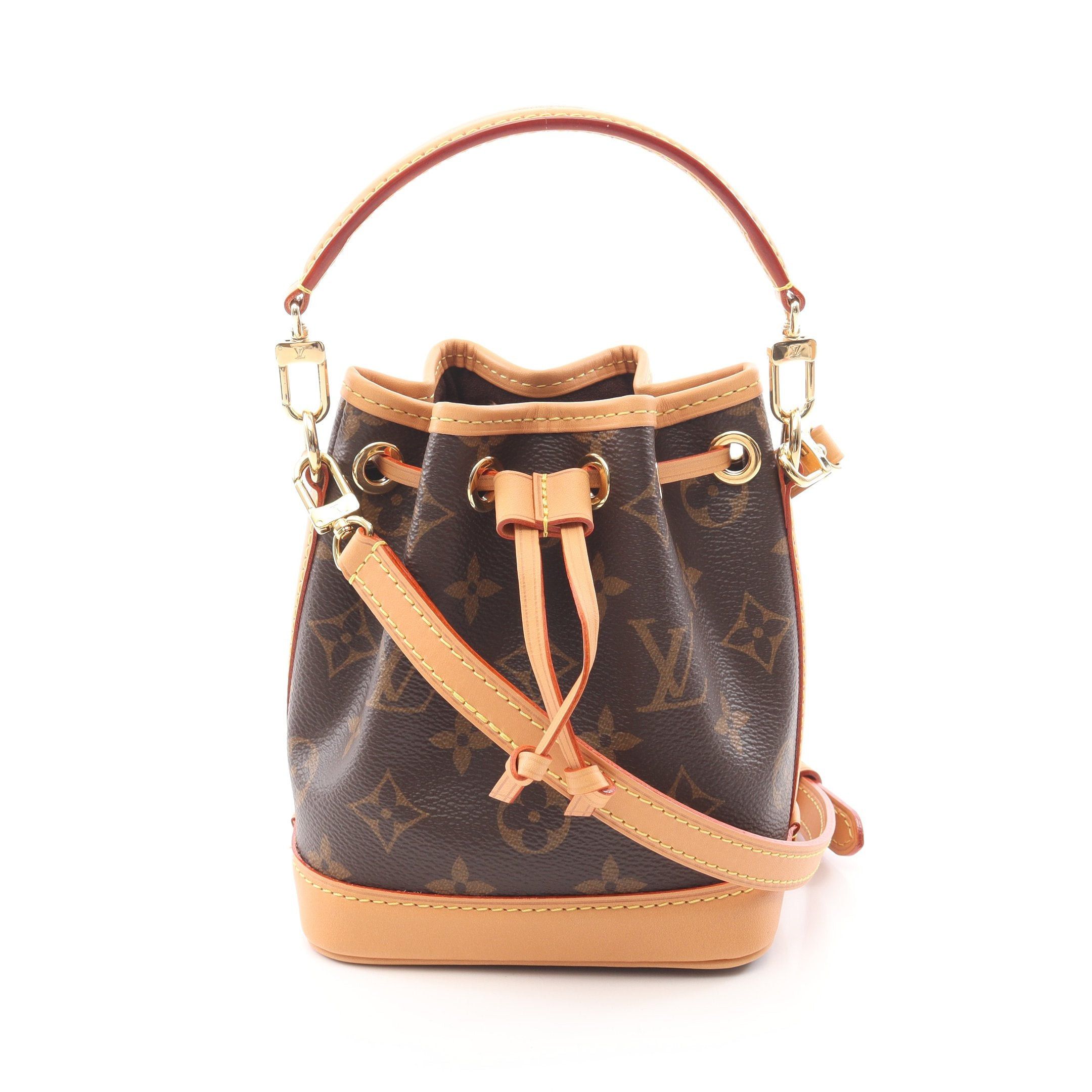 Louis Vuitton Louis Vuitton Nano Noe Monogram Handbag Leather Brown Size ONE SIZE - 1 Thumbnail