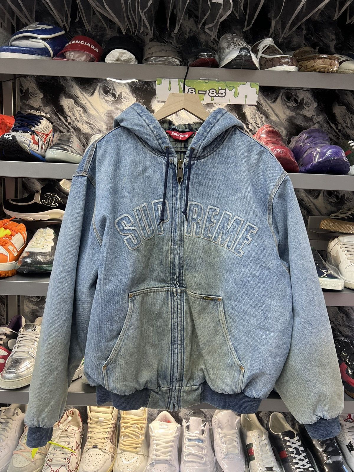 Supreme Supreme Christopher Wool Print Denim Work Jacket FW21