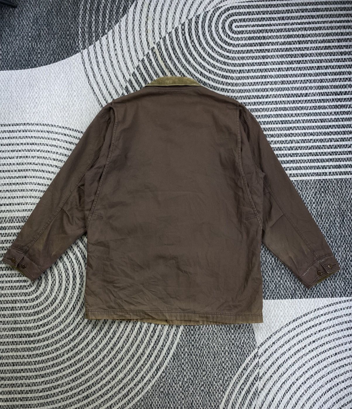 L.L. Bean 🔥RARE Vintage L.L.Bean Faded Workwear Chore Jacket Size US XL / EU 56 / 4 - 2 Thumbnail