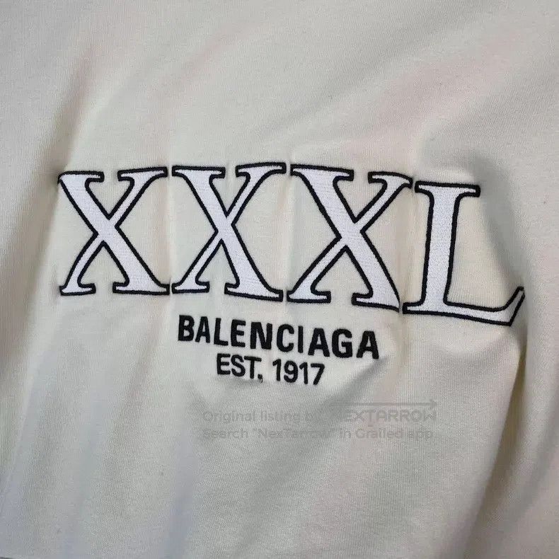 Balenciaga Balenciaga Logo letter off-white print crackle distressed Size US S / EU 44-46 / 1 - 3 Thumbnail