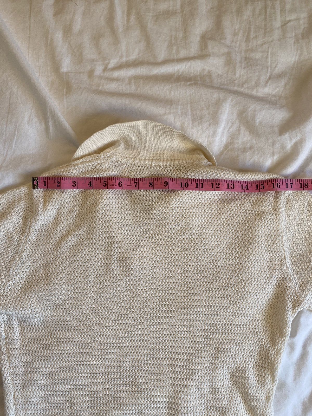 Wellen Surf Wellen White Crochet Polo Size US S / EU 44-46 / 1 - 7 Thumbnail