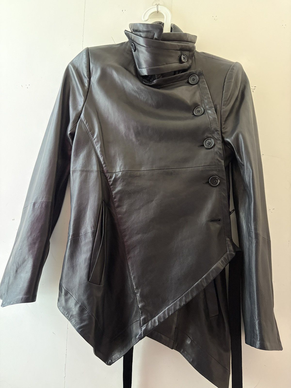 Ann Demeulemeester ANN DEMEULEMEESTER leather jacket Brand new with tags Size XS / US 0-2 / IT 36-38 - 2 Thumbnail