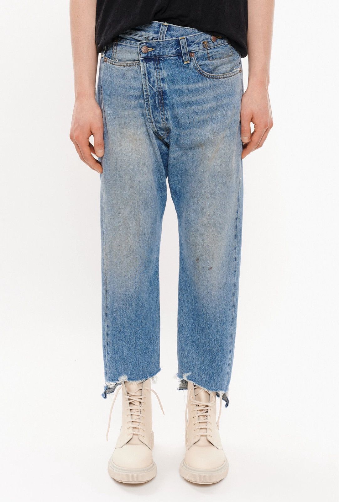 Japanese Brand × R13 Last Size R13 Cropped Crossover Jeans Size US 29 - 1 Thumbnail