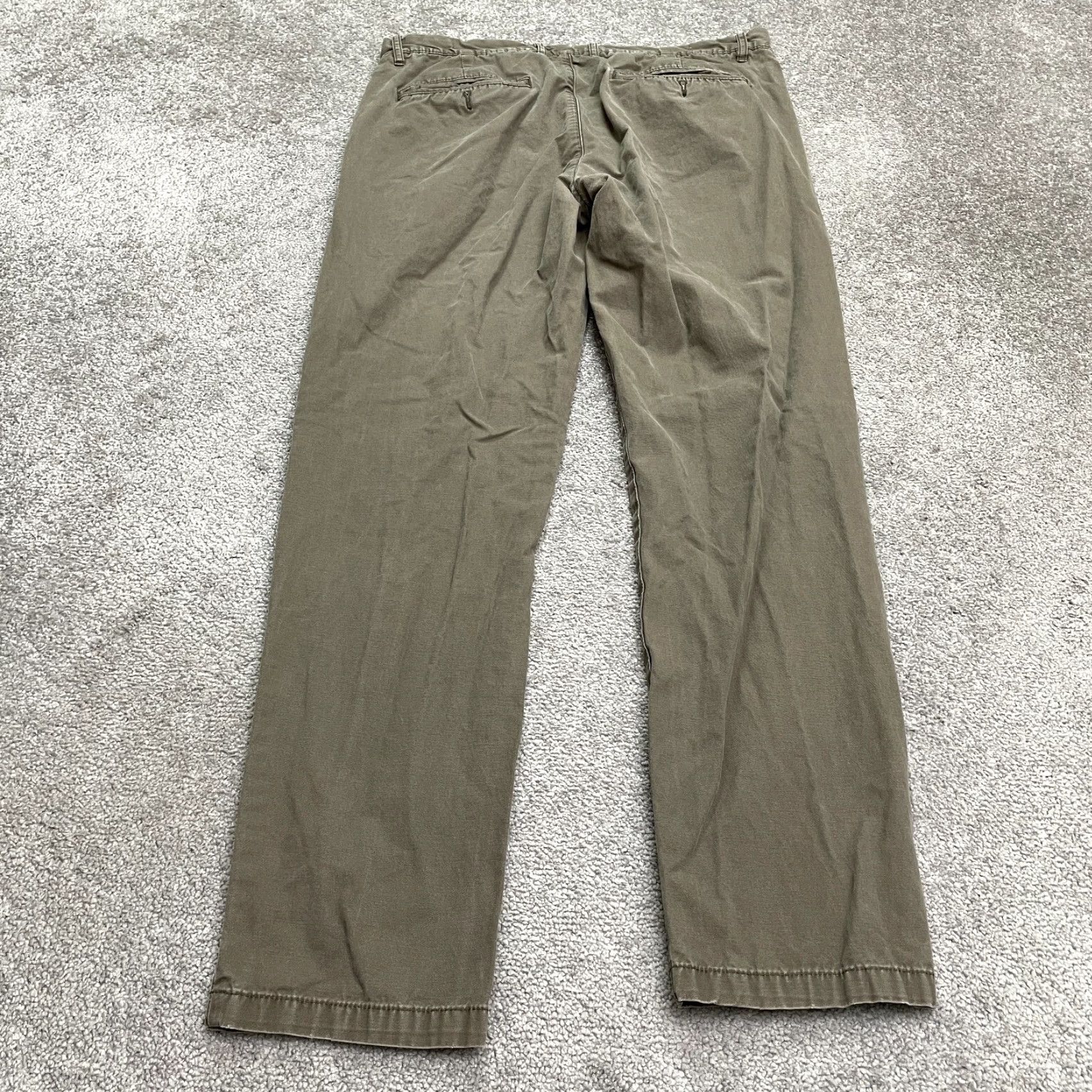 H&M VINTAGE H&M Men's Slim Fit Chino Pants 36 Gray Cotton Straight Leg Casual Outdoor Size US 36 / EU 52 - 2 Thumbnail