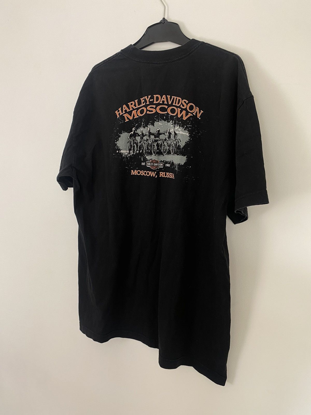 Band Tees Harley Davidson Moscow Russia XL Tee 2013 vintage t-shirt Size US XL / EU 56 / 4 - 9 Thumbnail