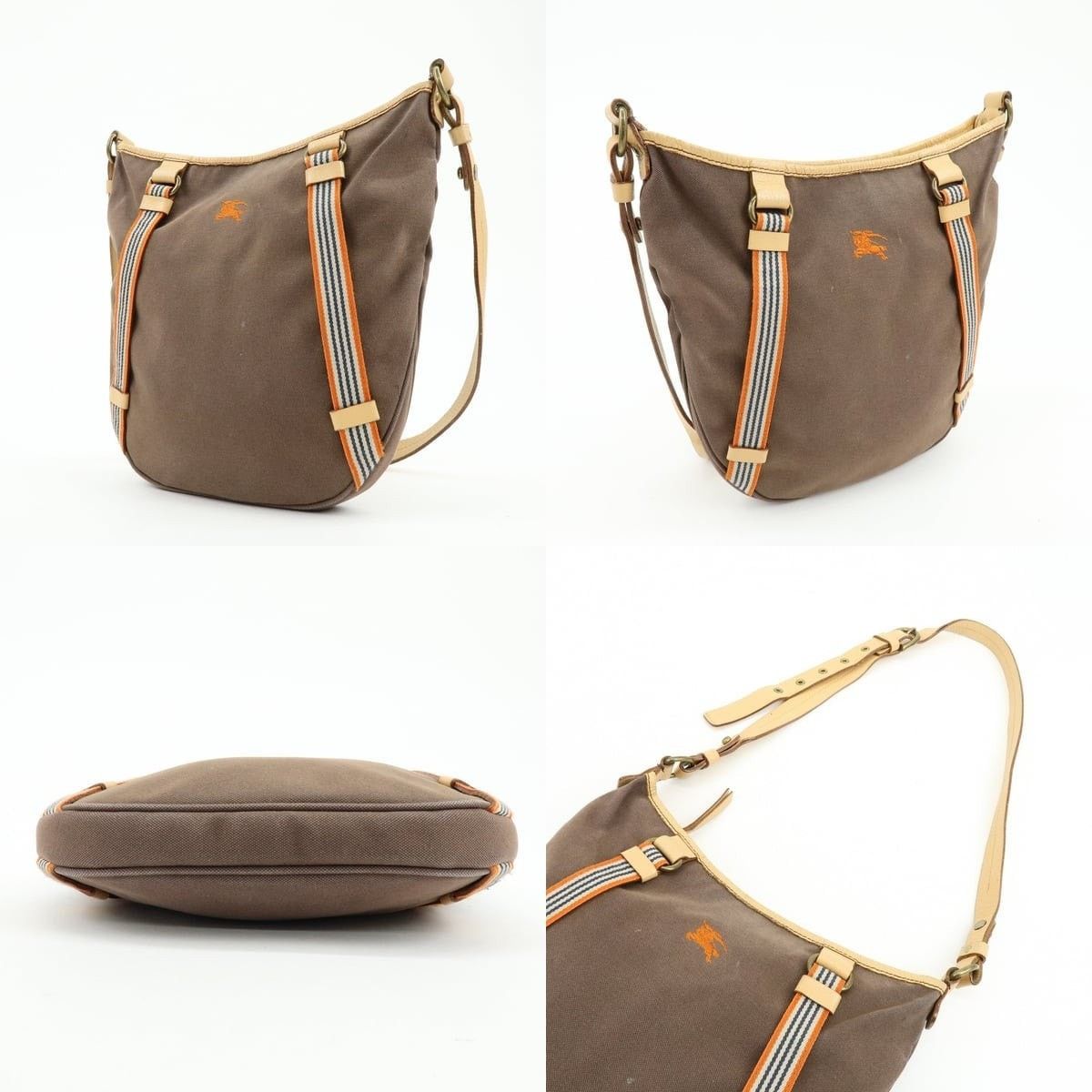 Burberry Burberry Blue Label Canvas Shoulder Bag Brown Size ONE SIZE - 3 Thumbnail