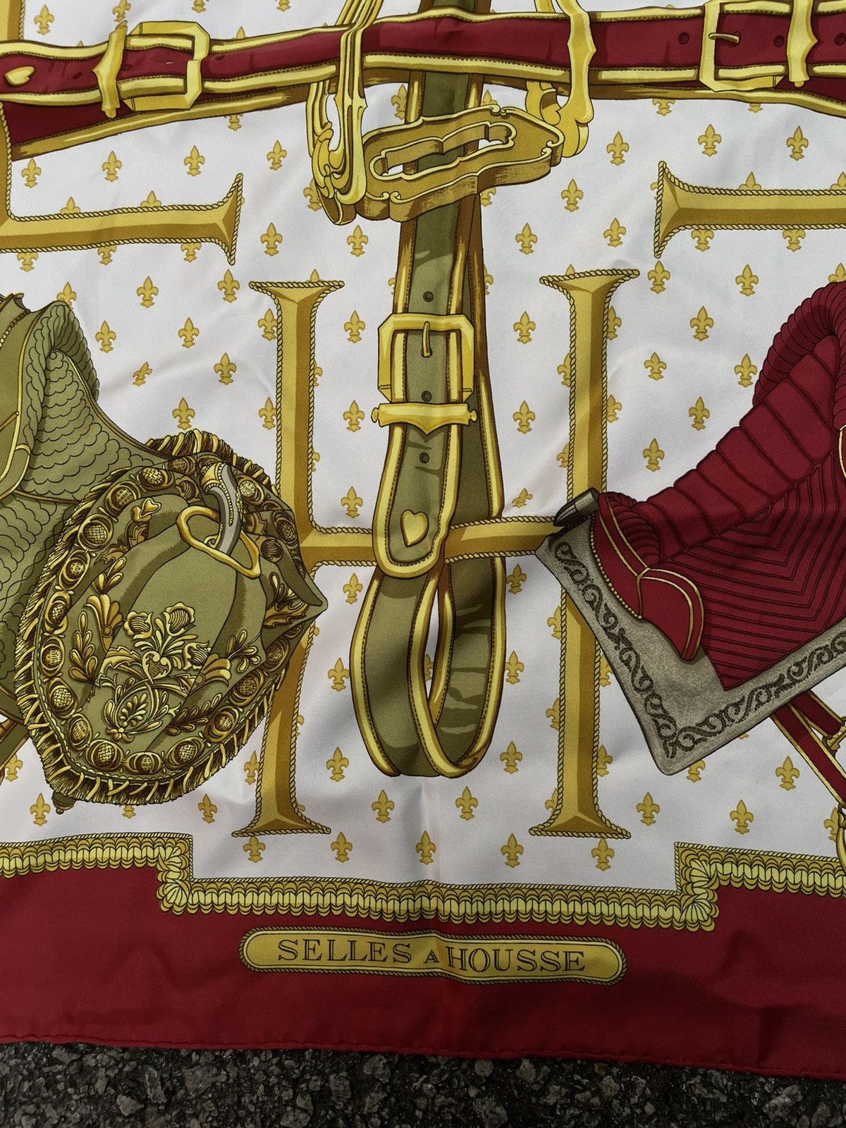 Hermes Hermès "Selles à Housse" | Silk Scarf Size ONE SIZE - 4 Thumbnail
