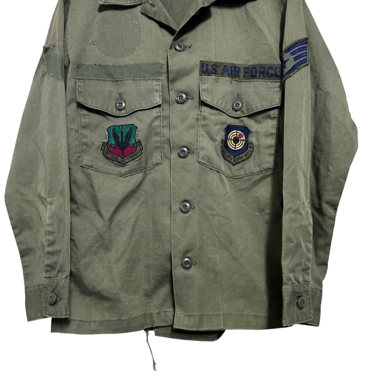 Vintage Vintage OG107 Fatigue Shirt Us Airforce Vietnam War Size US M / EU 48-50 / 2 - 4 Thumbnail