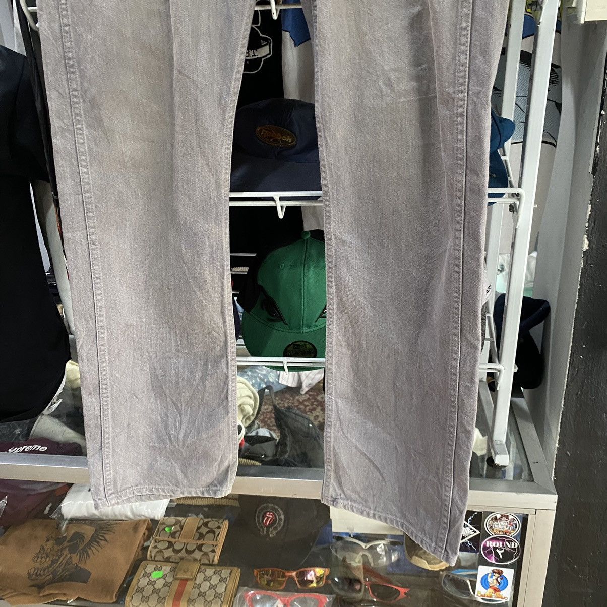 Bape Champion Logo Denim Size US 33 - 10 Thumbnail