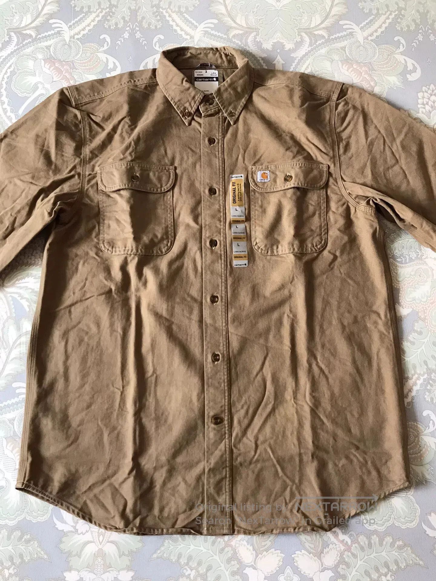 Carhartt Carhartt S09 266 Heavy Work Shirt. Size US L / EU 52-54 / 3 - 3 Thumbnail