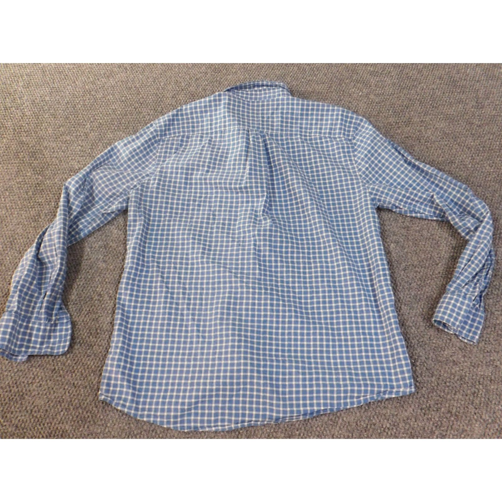 johnnie-O johnnie-O Shirt Mens Large Blue Plaid Button-Up Casual Beach Surfing Size US L / EU 52-54 / 3 - 7 Thumbnail