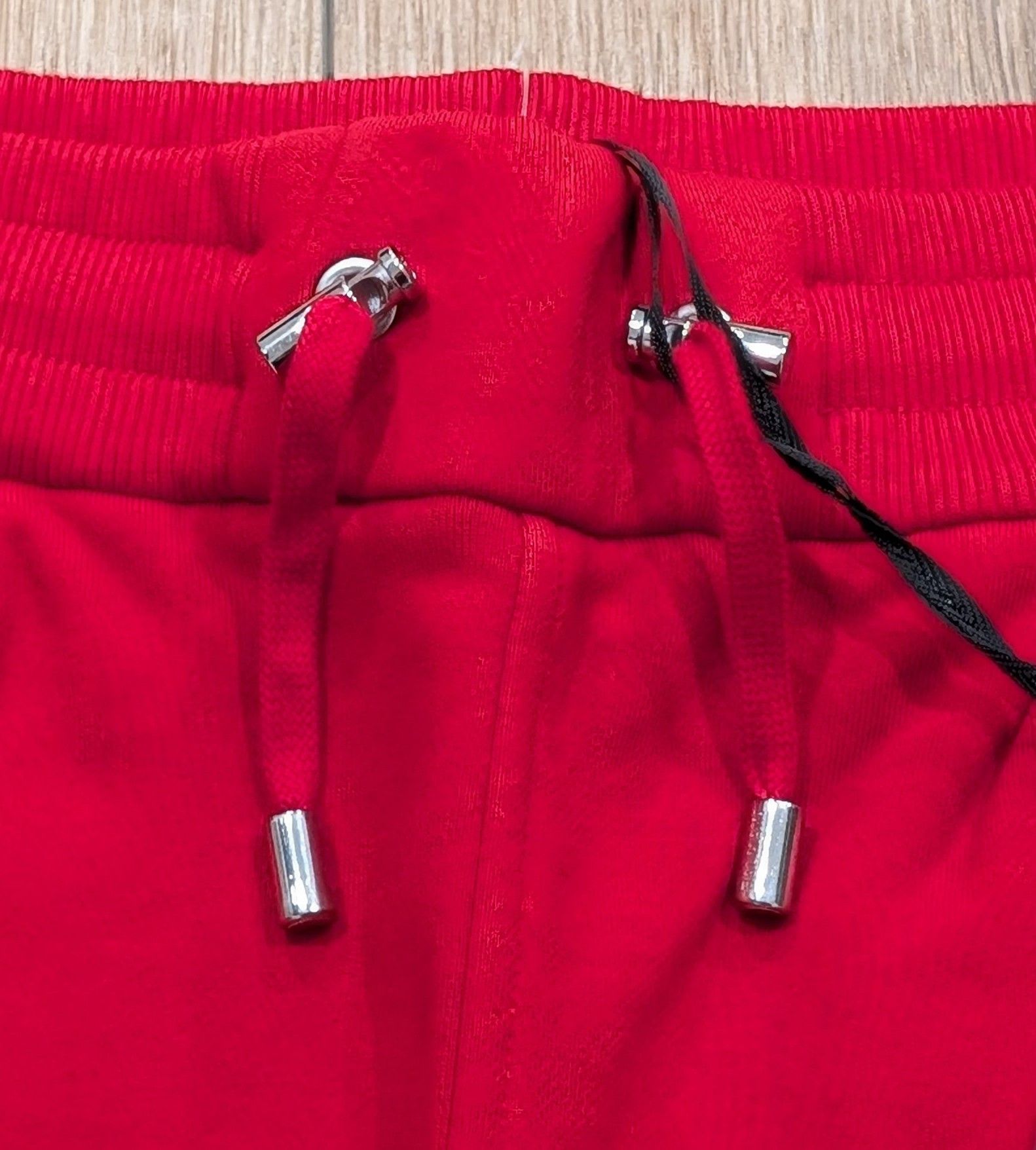 Balmain Balmain Cotton Flocked Logo Sweat Shorts Red Small Size US 30 / EU 46 - 2 Thumbnail