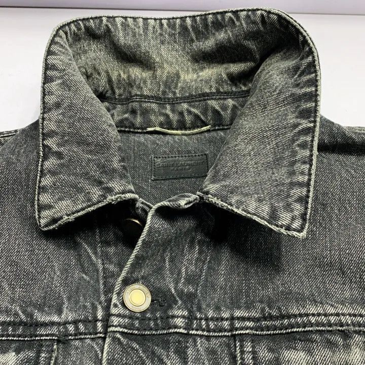 Saint Laurent Black Long Sleeve Denim Jacket-2507